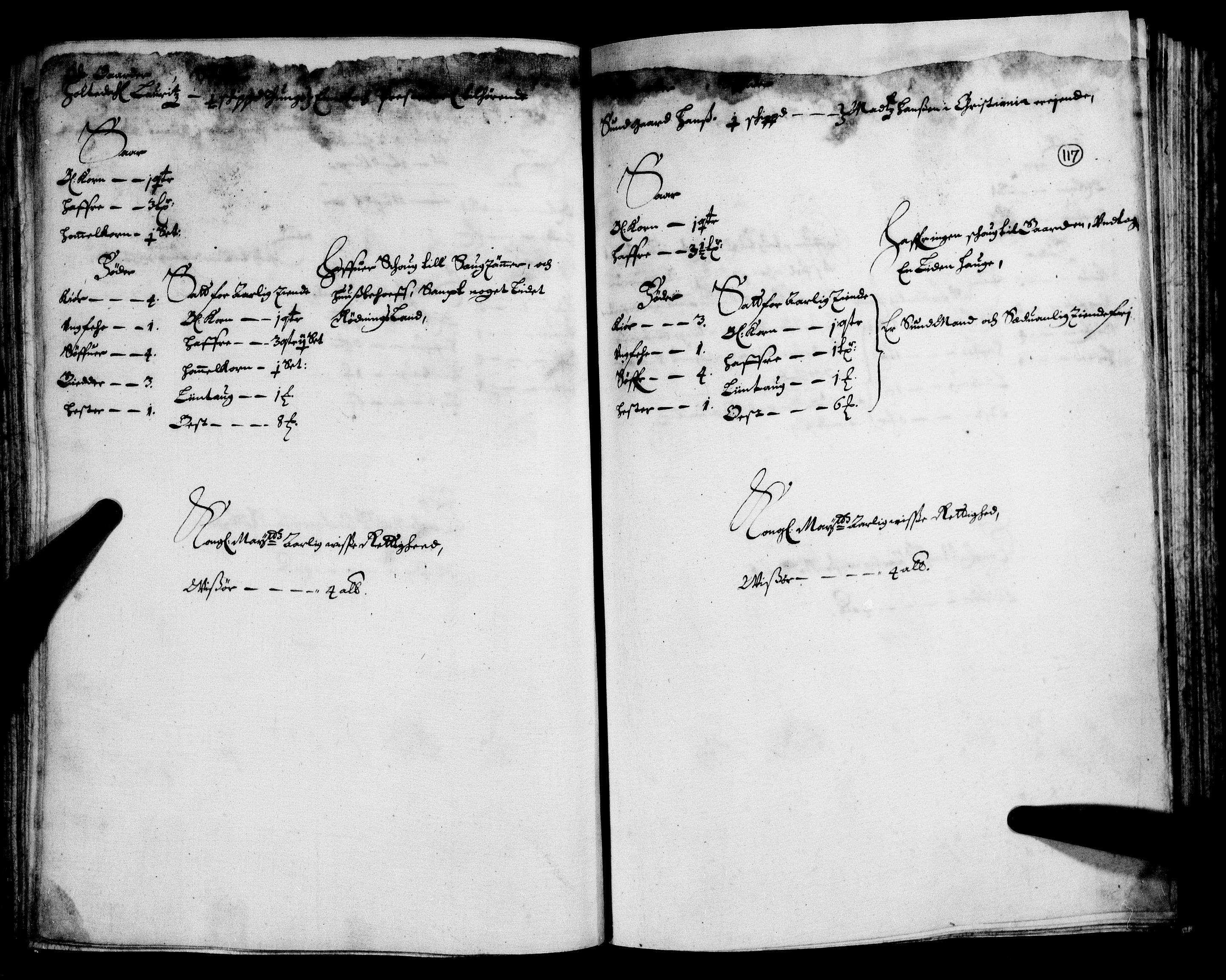 Rentekammeret inntil 1814, Realistisk ordnet avdeling, AV/RA-EA-4070/N/Nb/Nba/L0007: Nedre Romerike fogderi, 1. del, 1666, p. 116b-117a