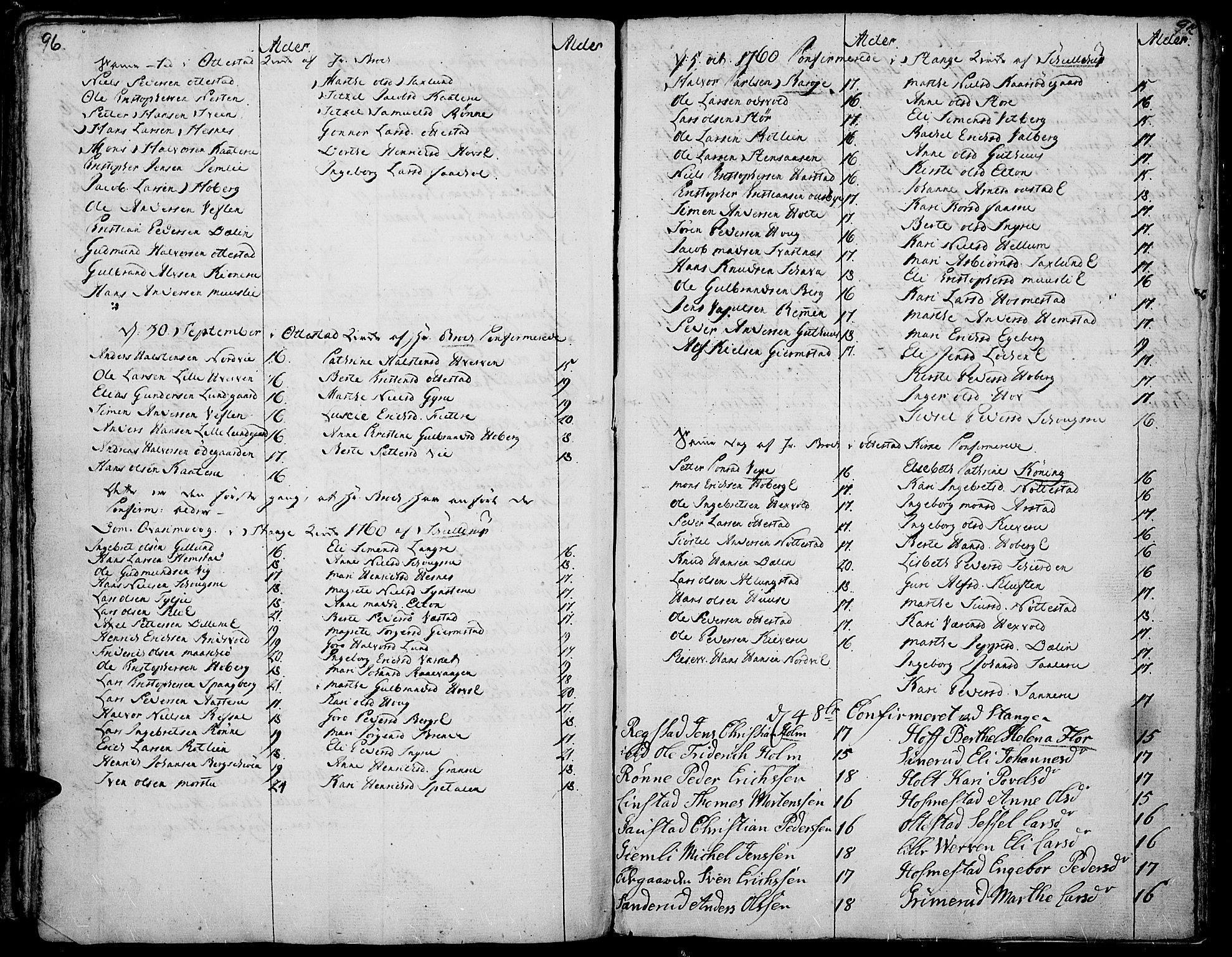 Stange prestekontor, AV/SAH-PREST-002/K/L0005: Parish register (official) no. 5, 1754-1762, p. 96-97