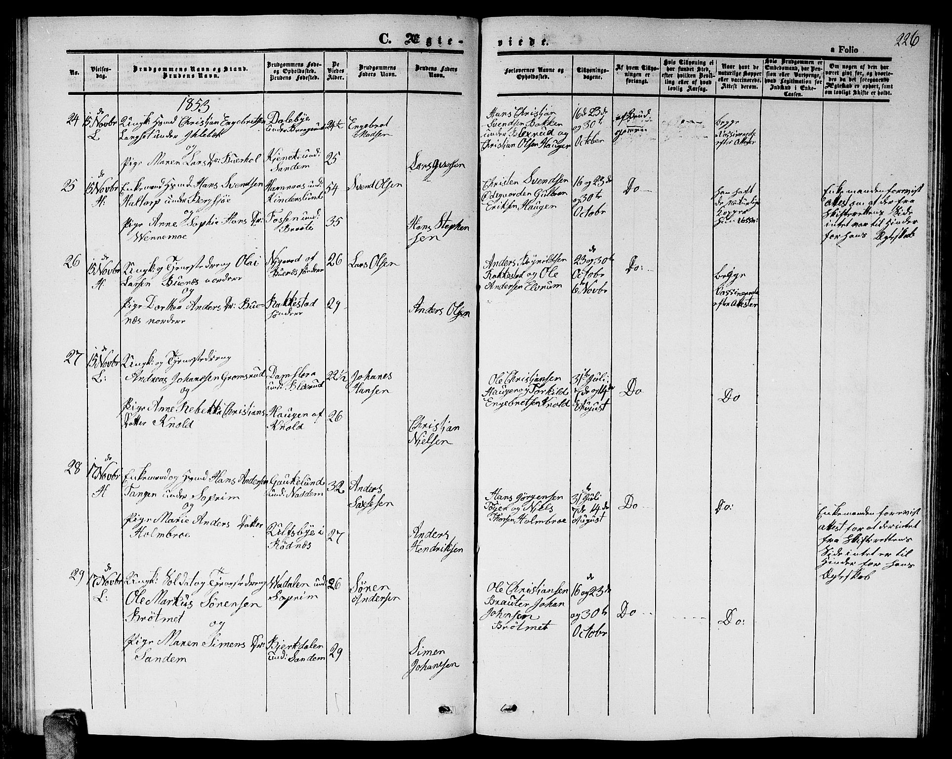 Høland prestekontor Kirkebøker, AV/SAO-A-10346a/G/Ga/L0003: Parish register (copy) no. I 3, 1846-1853, p. 226