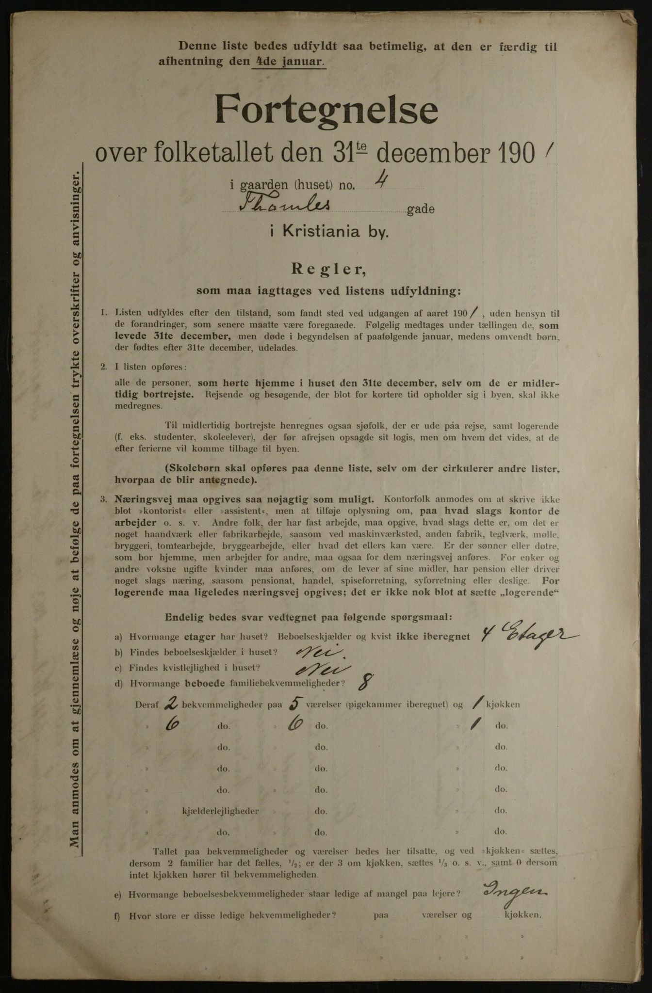 OBA, Municipal Census 1901 for Kristiania, 1901, p. 16744