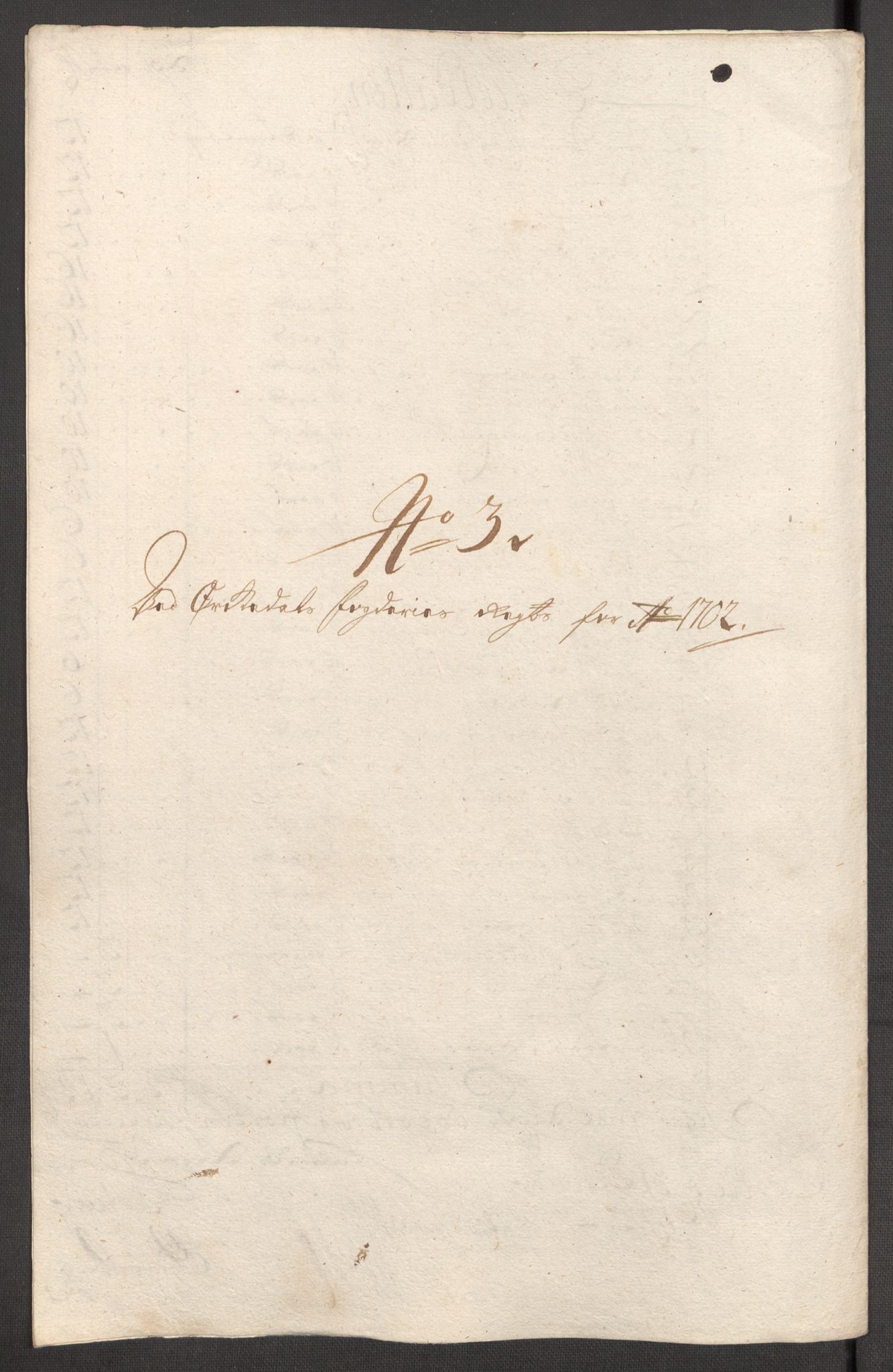 Rentekammeret inntil 1814, Reviderte regnskaper, Fogderegnskap, AV/RA-EA-4092/R60/L3952: Fogderegnskap Orkdal og Gauldal, 1702, p. 85