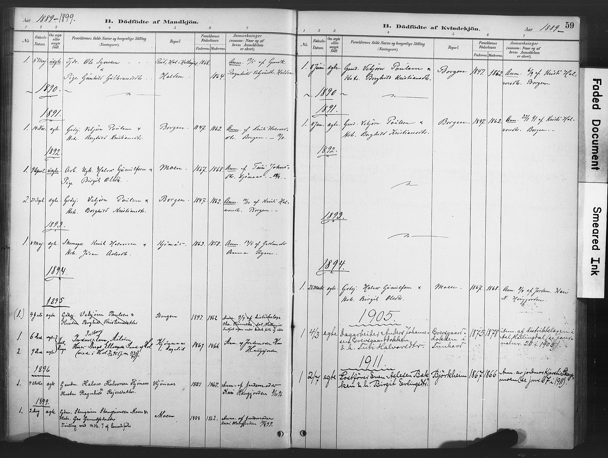 Nore kirkebøker, SAKO/A-238/F/Fd/L0001: Parish register (official) no. IV 1, 1878-1918, p. 59