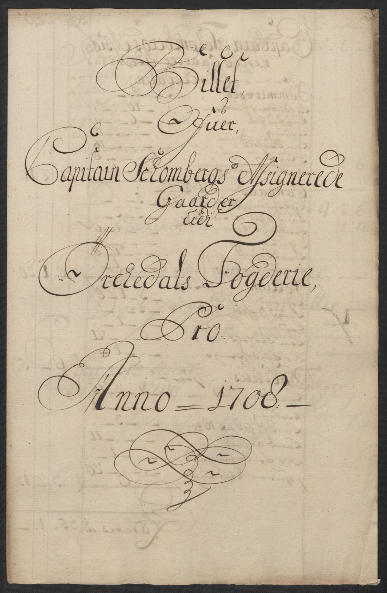 Rentekammeret inntil 1814, Reviderte regnskaper, Fogderegnskap, RA/EA-4092/R60/L3958: Fogderegnskap Orkdal og Gauldal, 1708, p. 342