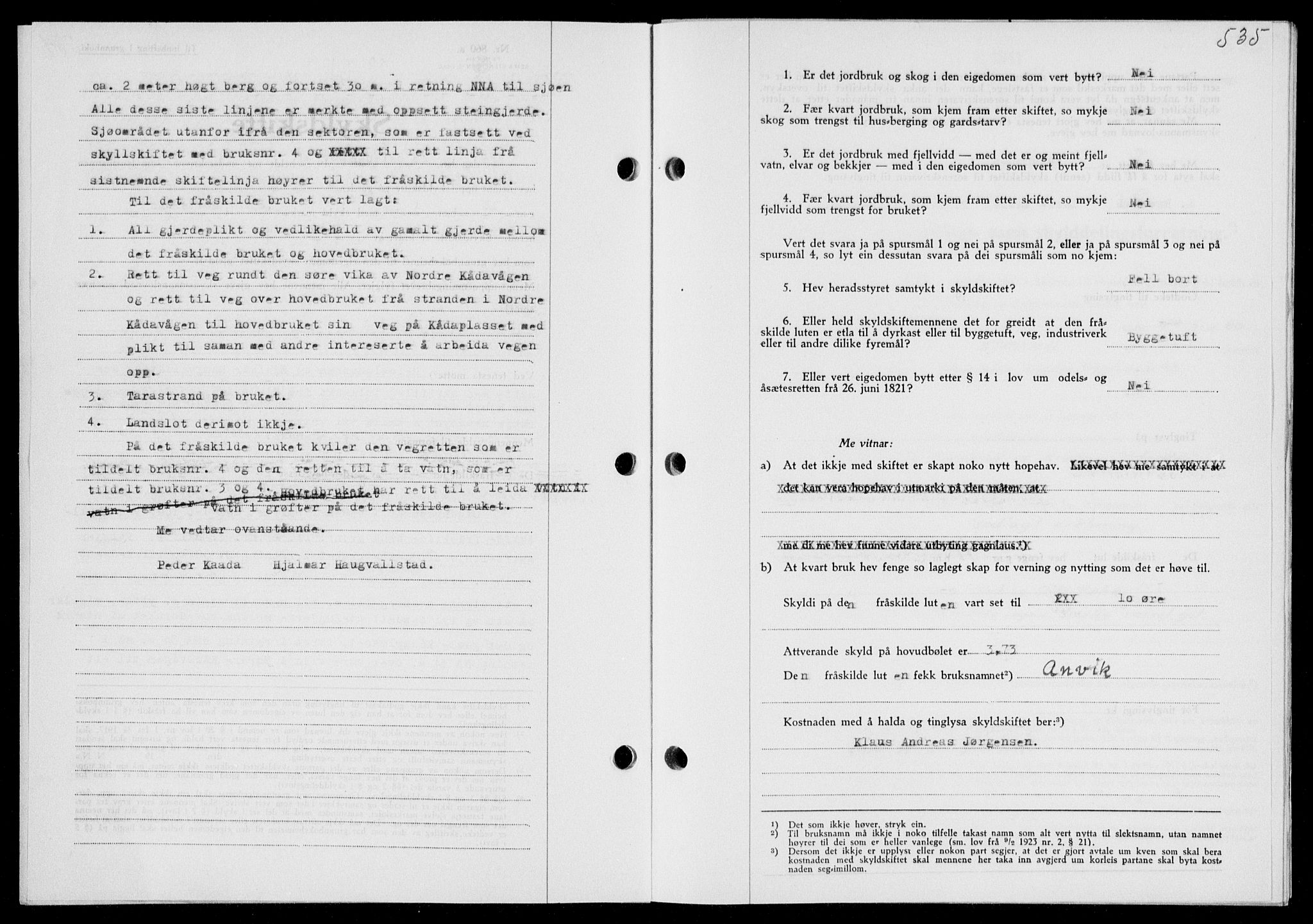 Ryfylke tingrett, SAST/A-100055/001/II/IIB/L0085: Mortgage book no. 64, 1941-1941, Diary no: : 1363/1941