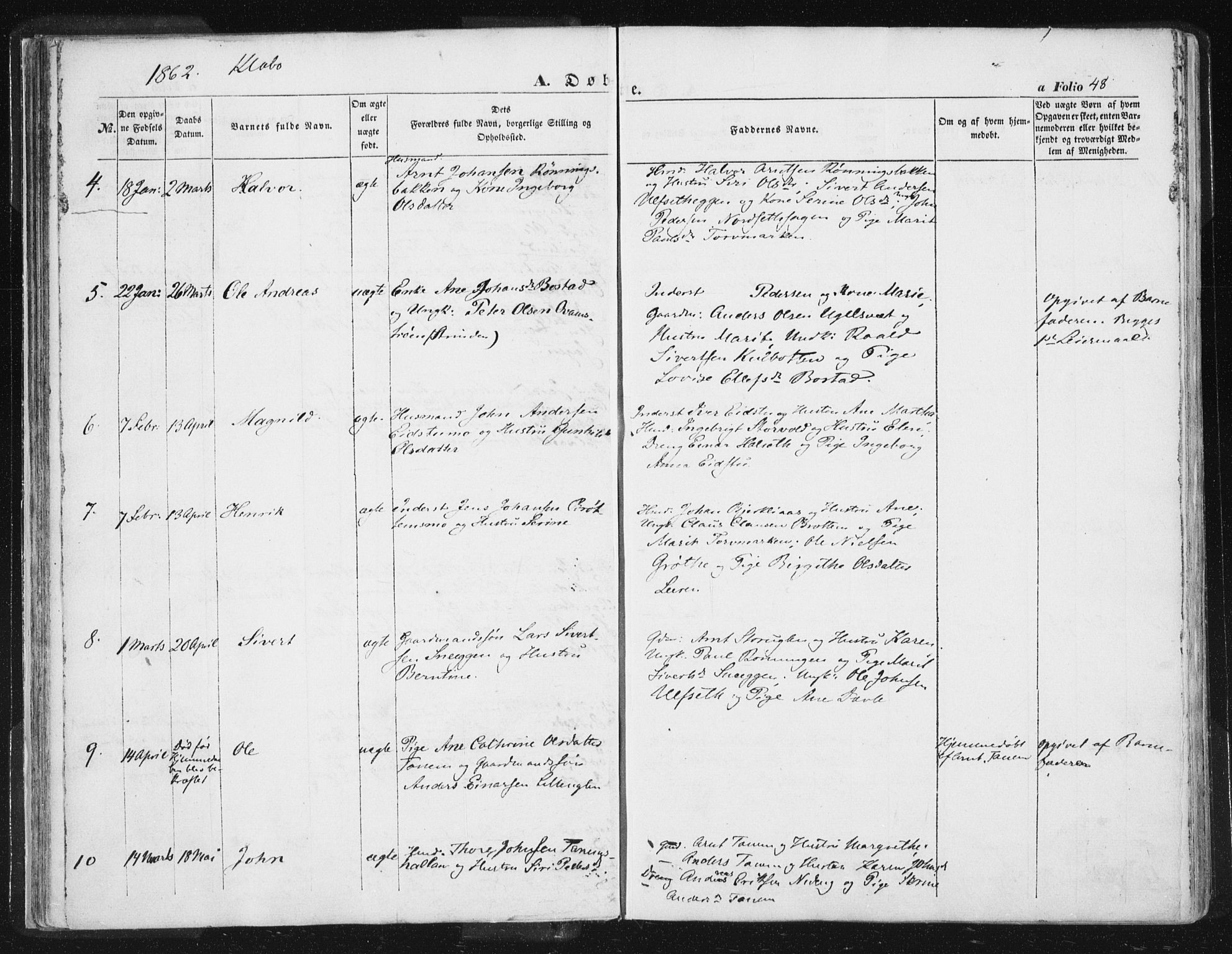 Ministerialprotokoller, klokkerbøker og fødselsregistre - Sør-Trøndelag, SAT/A-1456/618/L0441: Parish register (official) no. 618A05, 1843-1862, p. 48
