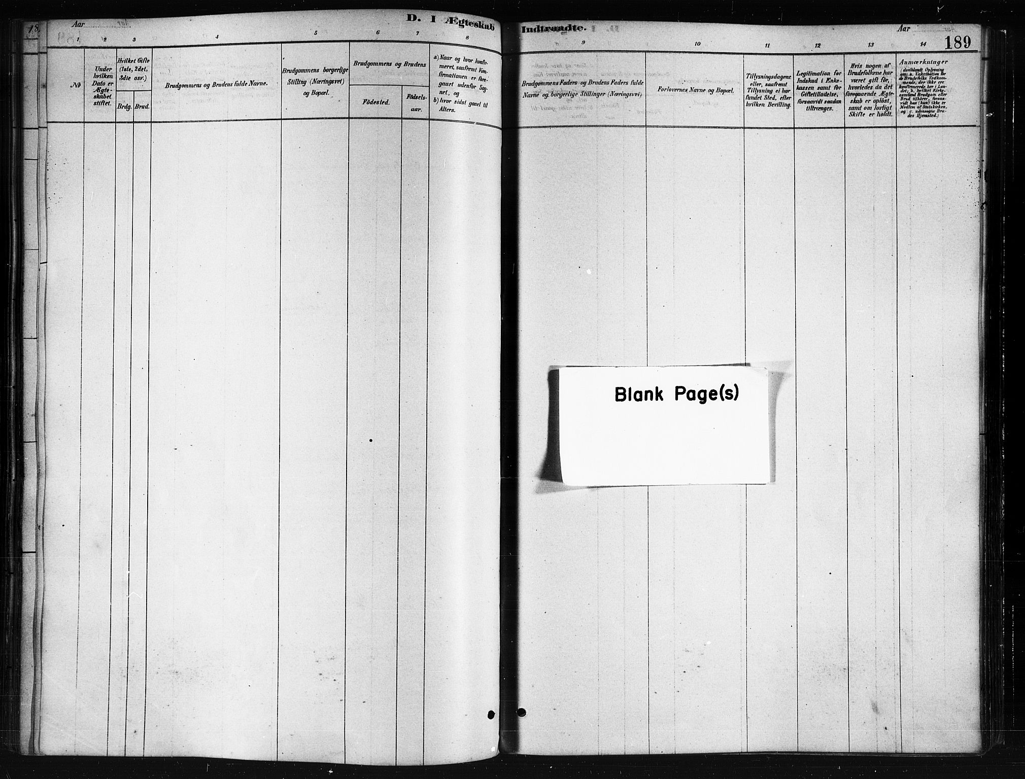 Ministerialprotokoller, klokkerbøker og fødselsregistre - Nordland, AV/SAT-A-1459/893/L1335: Parish register (official) no. 893A08 /2, 1878-1884, p. 189