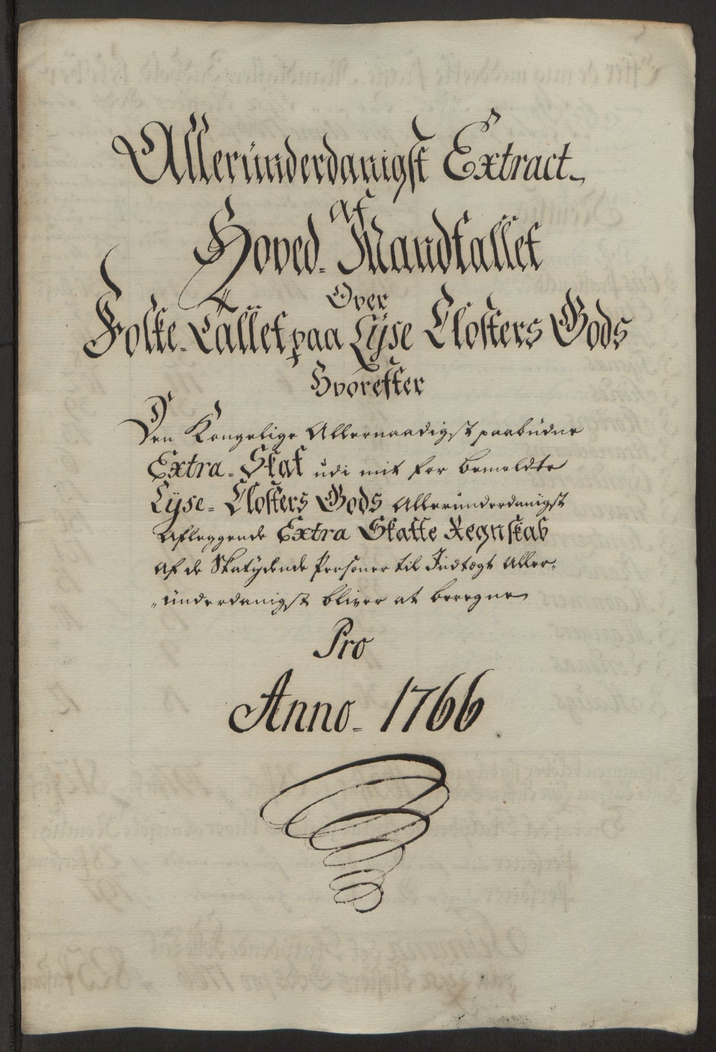 Rentekammeret inntil 1814, Reviderte regnskaper, Fogderegnskap, AV/RA-EA-4092/R50/L3180: Ekstraskatten Lyse kloster, 1762-1783, p. 156