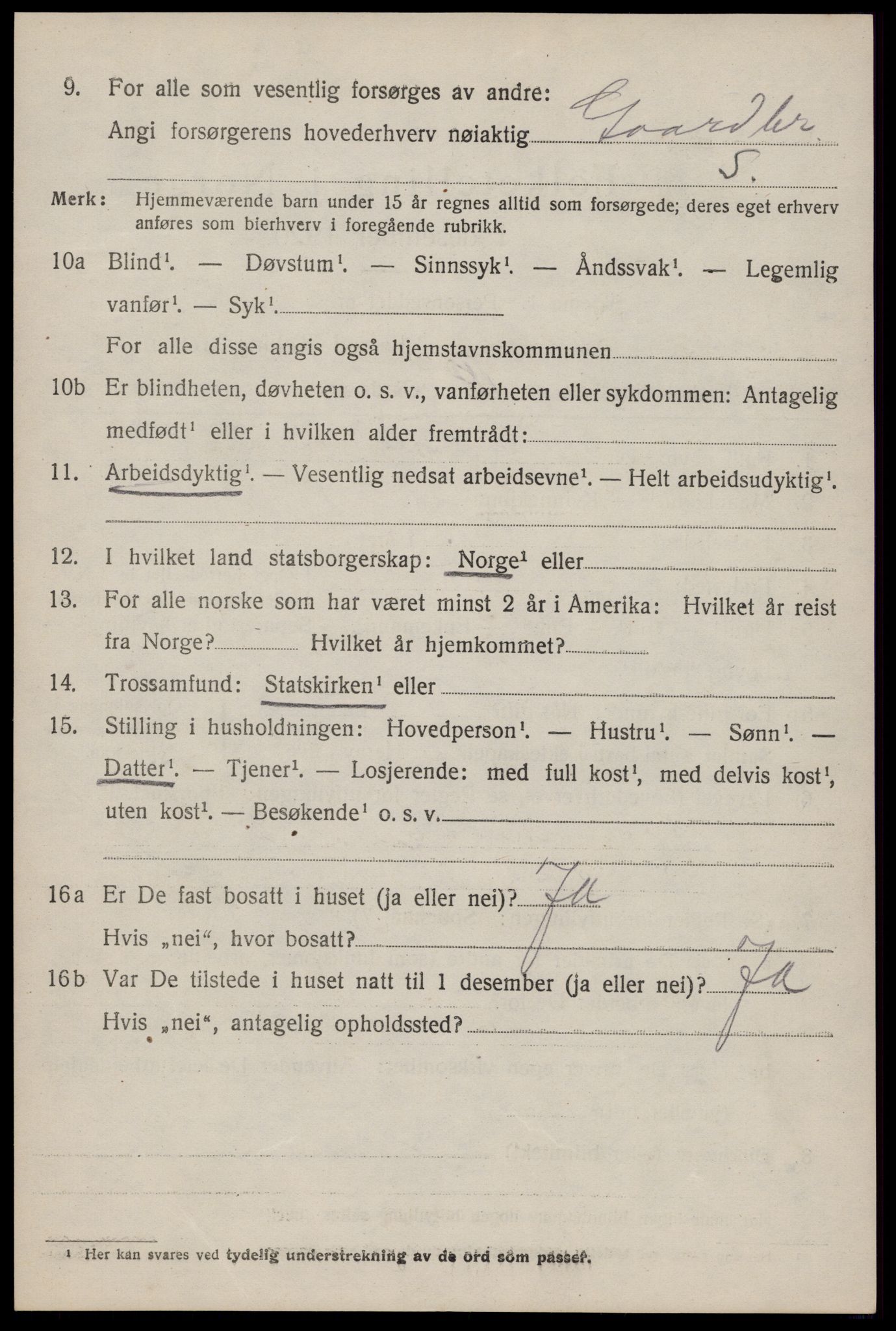 SAKO, 1920 census for Hjartdal, 1920, p. 1941