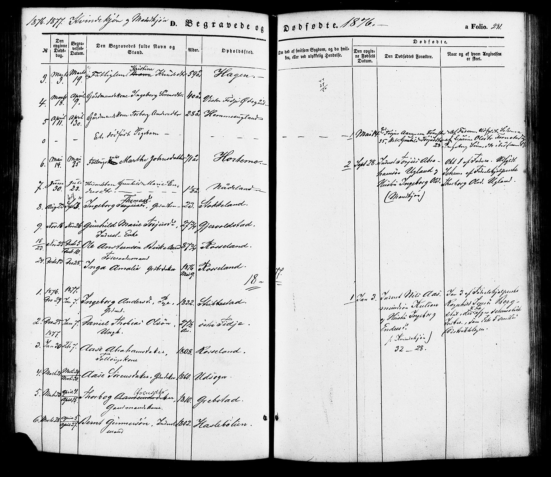 Søgne sokneprestkontor, AV/SAK-1111-0037/F/Fa/Faa/L0002: Parish register (official) no. A 2, 1854-1882, p. 231