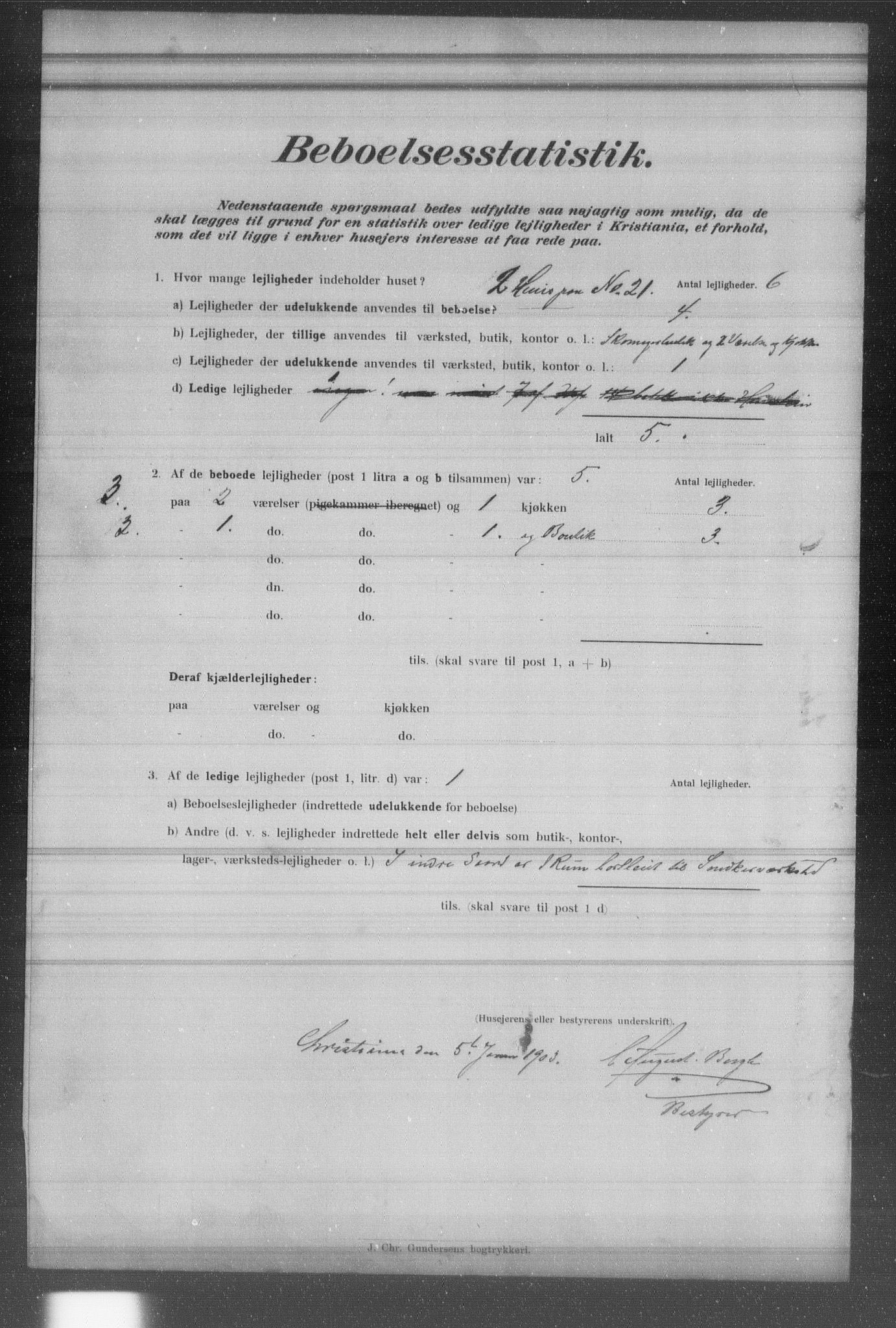 OBA, Municipal Census 1902 for Kristiania, 1902, p. 19816