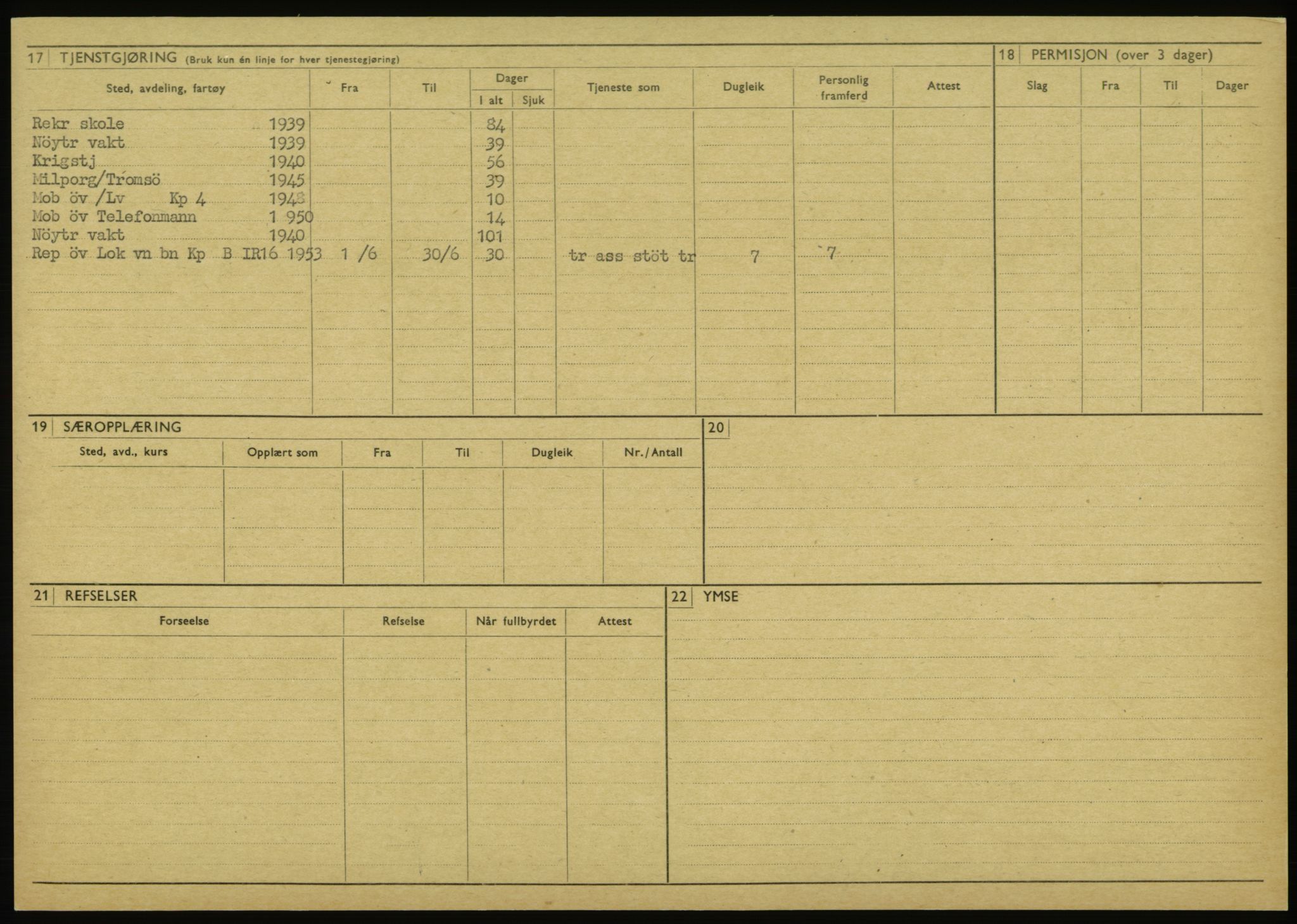 Forsvaret, Troms infanteriregiment nr. 16, AV/RA-RAFA-3146/P/Pa/L0023: Rulleblad for regimentets menige mannskaper, årsklasse 1939, 1939, p. 194