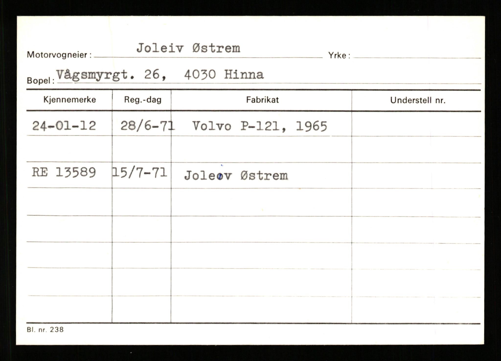 Stavanger trafikkstasjon, AV/SAST-A-101942/0/G/L0011: Registreringsnummer: 240000 - 363477, 1930-1971, p. 5