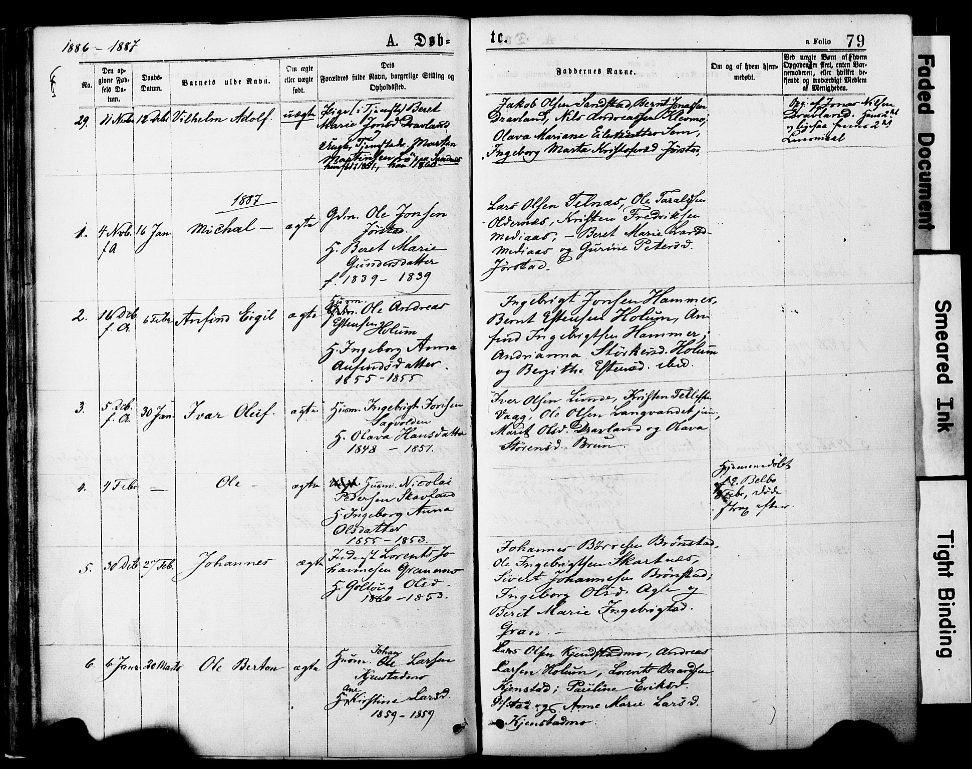 Ministerialprotokoller, klokkerbøker og fødselsregistre - Nord-Trøndelag, AV/SAT-A-1458/749/L0473: Parish register (official) no. 749A07, 1873-1887, p. 79