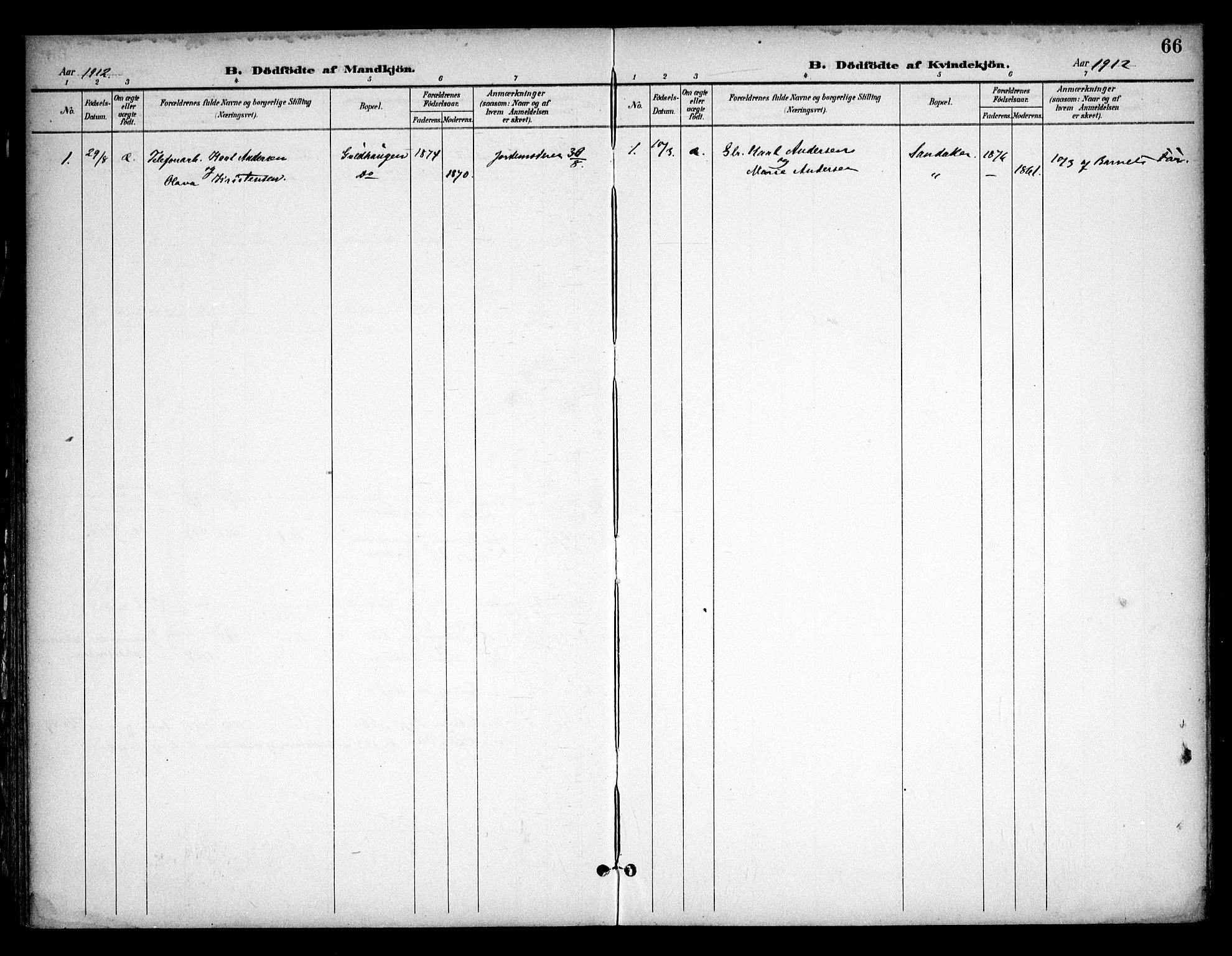 Skiptvet prestekontor Kirkebøker, AV/SAO-A-20009/F/Fa/L0011: Parish register (official) no. 11, 1901-1913, p. 66