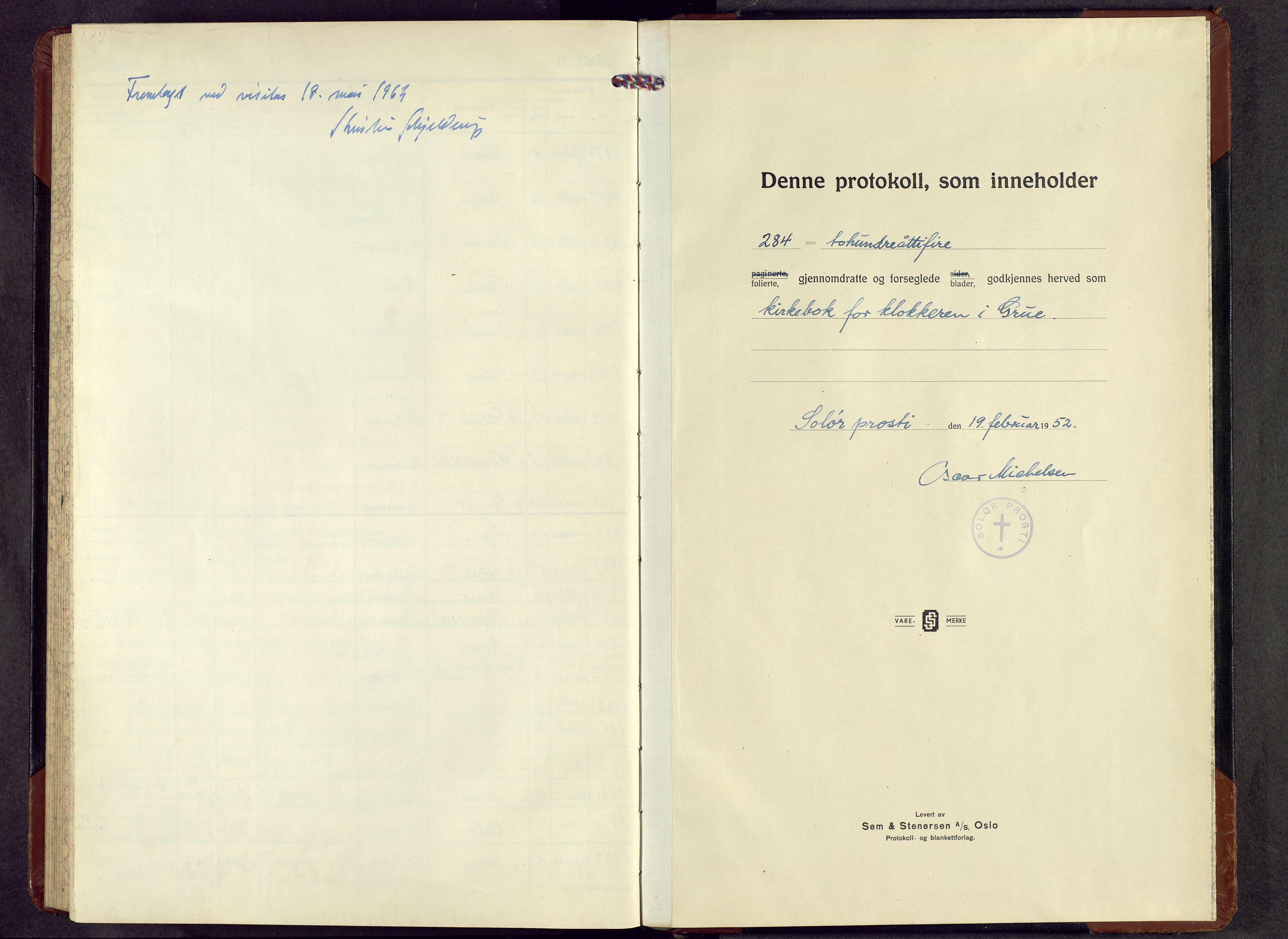 Grue prestekontor, SAH/PREST-036/H/Ha/Hab/L0011: Parish register (copy) no. 11, 1951-1964