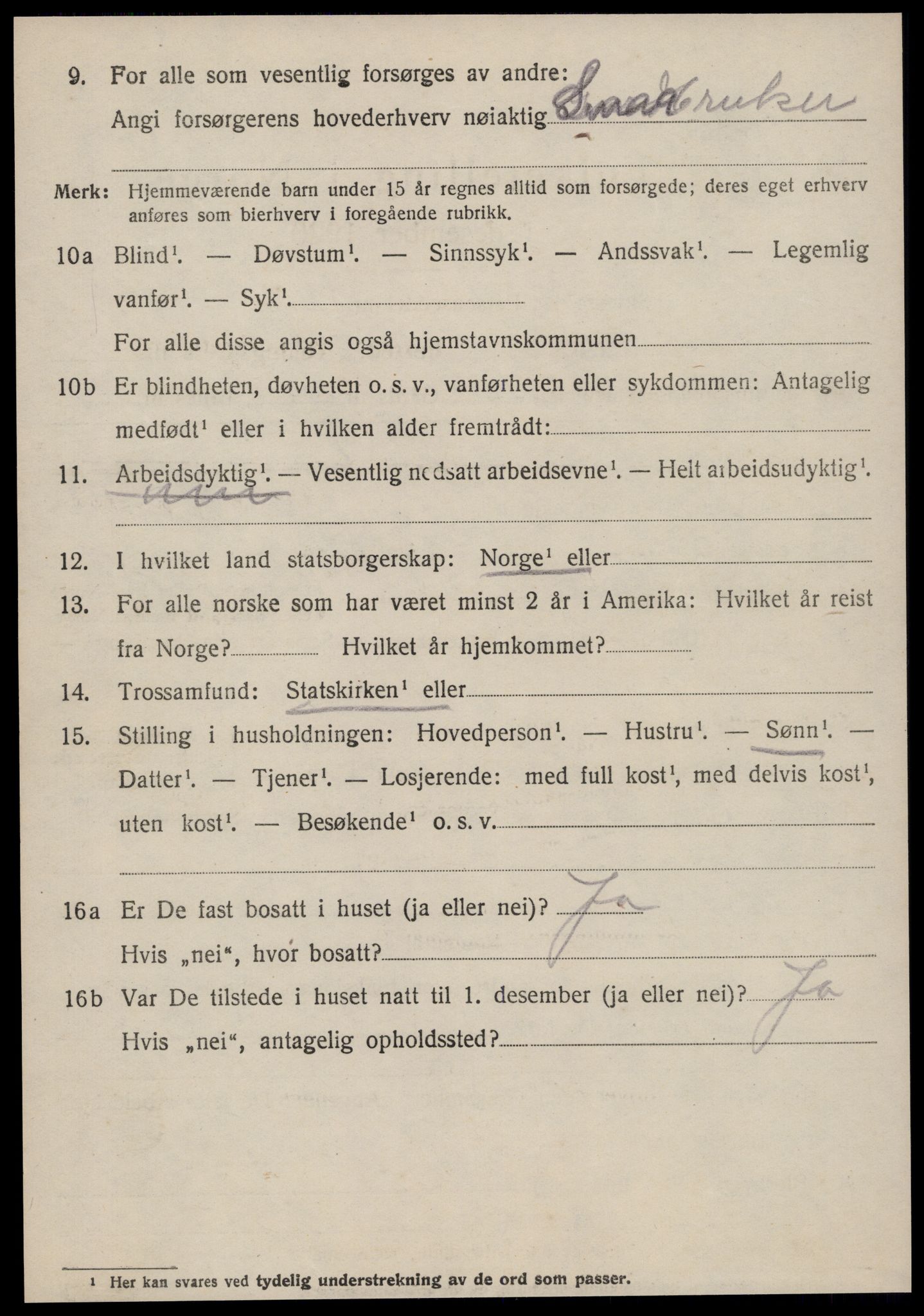 SAT, 1920 census for Ørsta, 1920, p. 6285