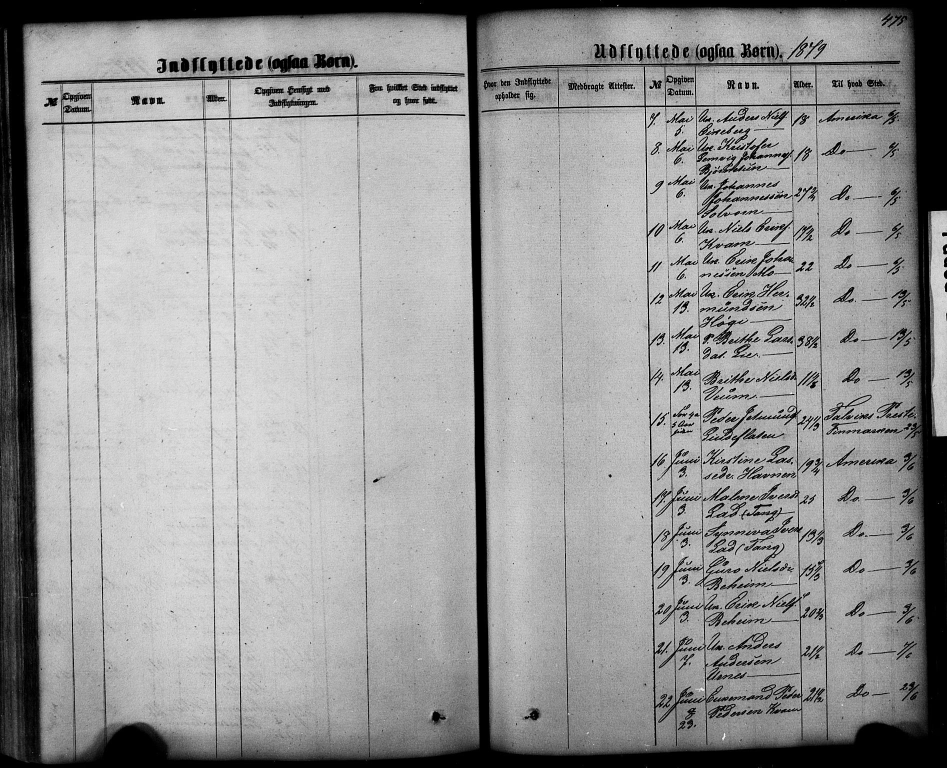 Hafslo sokneprestembete, AV/SAB-A-80301/H/Hab/Haba/L0001: Parish register (copy) no. A 1, 1866-1908, p. 475