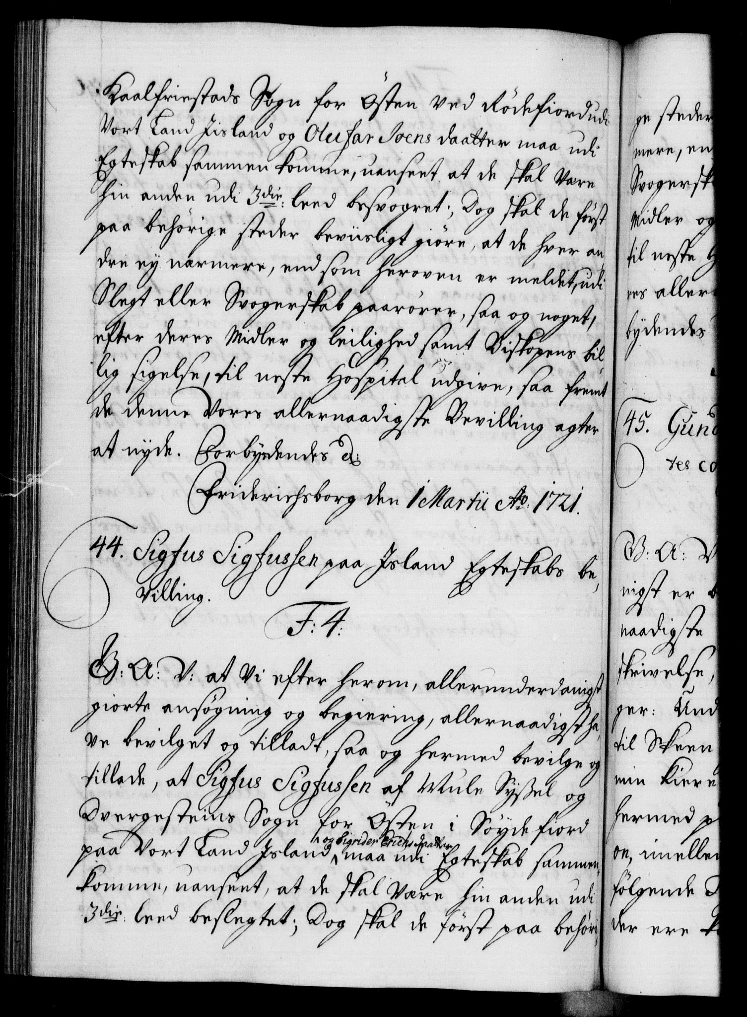 Danske Kanselli 1572-1799, RA/EA-3023/F/Fc/Fca/Fcaa/L0023: Norske registre, 1720-1722, p. 236b