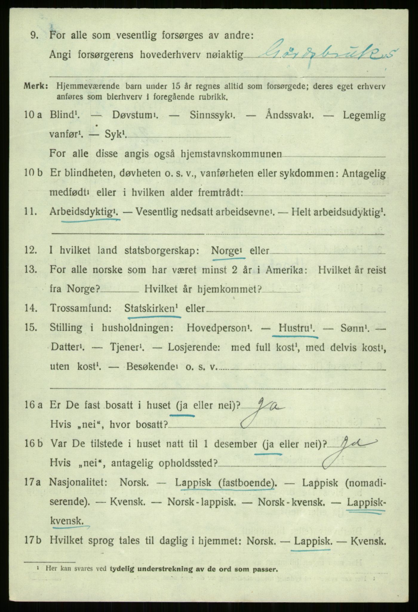 SATØ, 1920 census for Ibestad, 1920, p. 6456