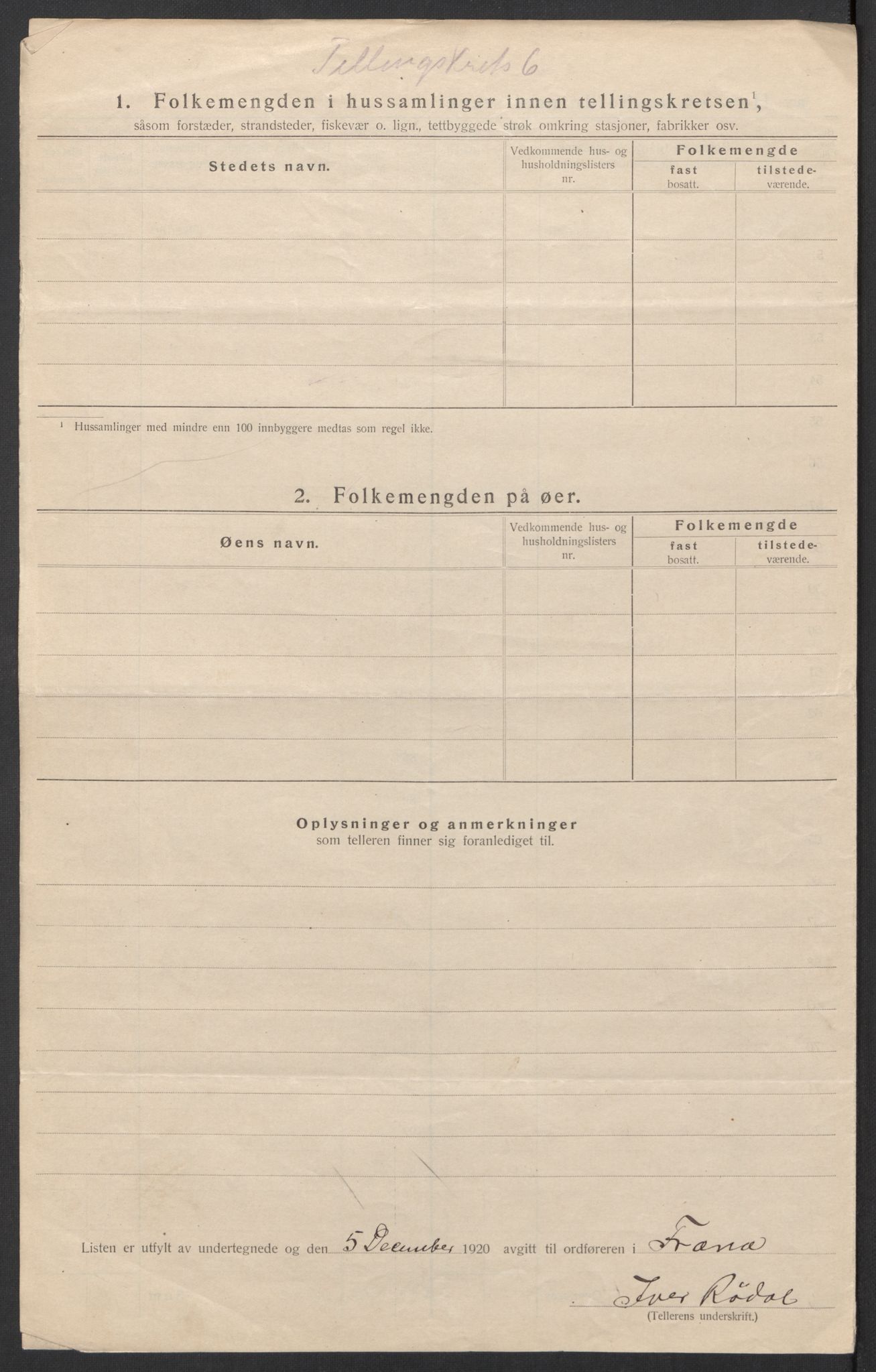 SAT, 1920 census for Fræna, 1920, p. 23