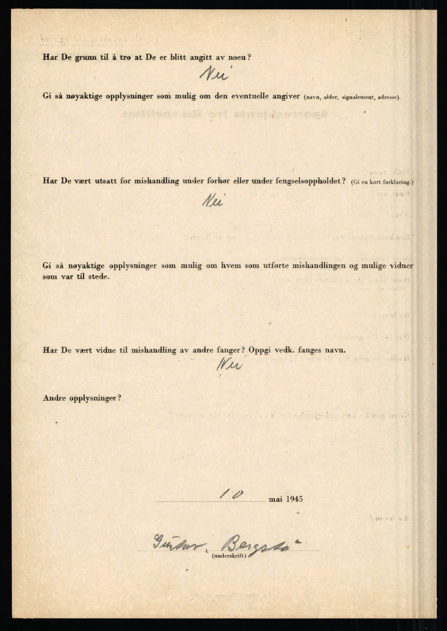 Rikspolitisjefen, AV/RA-S-1560/L/L0002: Berg, Alf - Bråthen, Thorleif, 1940-1945, p. 284