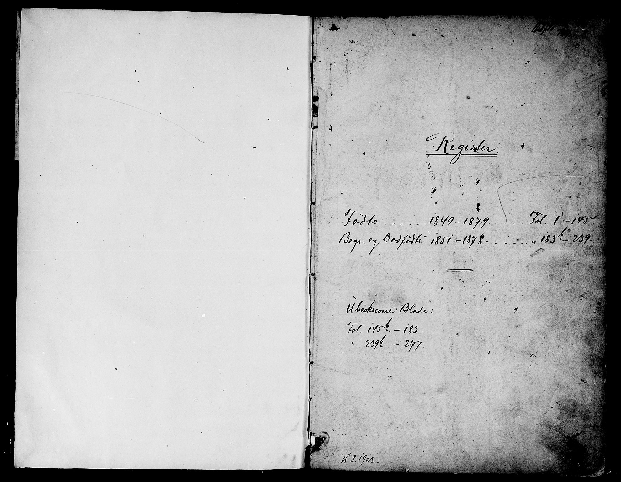 Bakke sokneprestkontor, SAK/1111-0002/F/Fb/Fba/L0001: Parish register (copy) no. B 1, 1849-1879