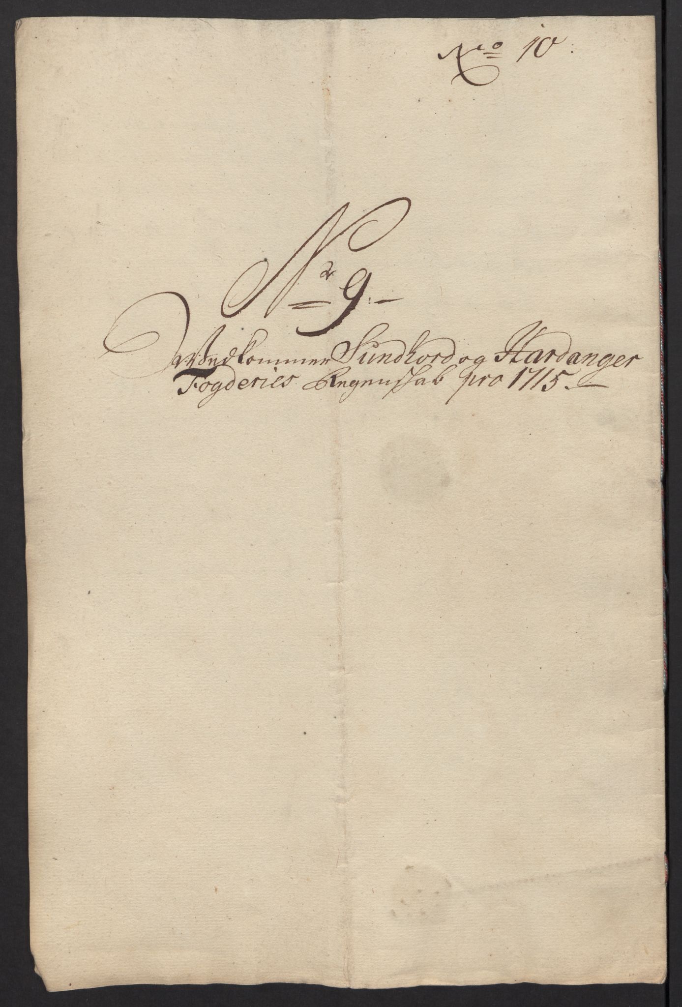 Rentekammeret inntil 1814, Reviderte regnskaper, Fogderegnskap, RA/EA-4092/R48/L2991: Fogderegnskap Sunnhordland og Hardanger, 1715, p. 97