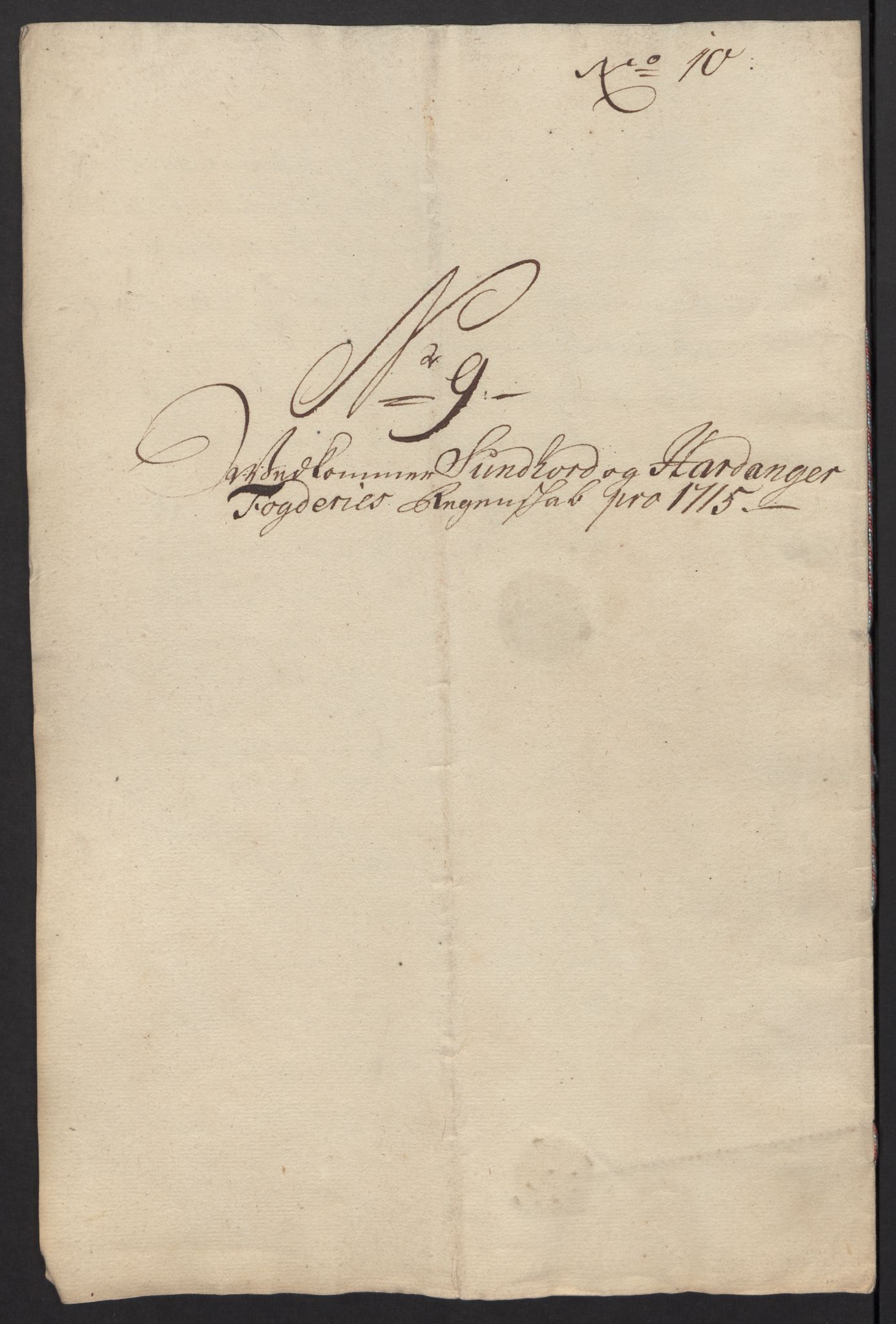 Rentekammeret inntil 1814, Reviderte regnskaper, Fogderegnskap, AV/RA-EA-4092/R48/L2991: Fogderegnskap Sunnhordland og Hardanger, 1715, p. 97