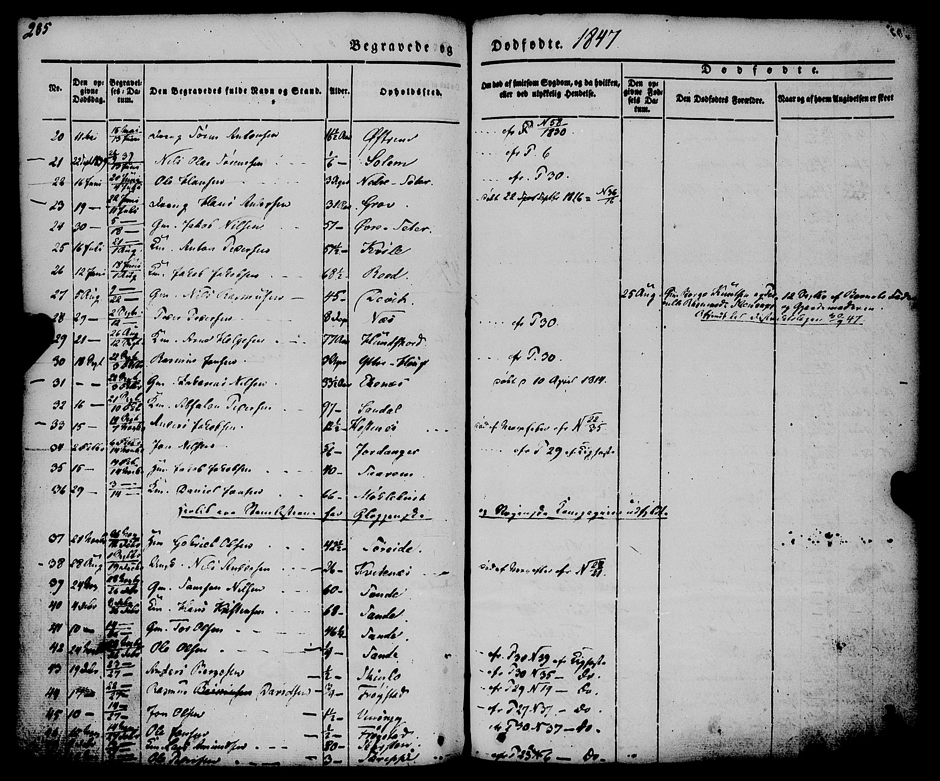 Gloppen sokneprestembete, SAB/A-80101/H/Haa/Haaa/L0008: Parish register (official) no. A 8, 1837-1855, p. 285