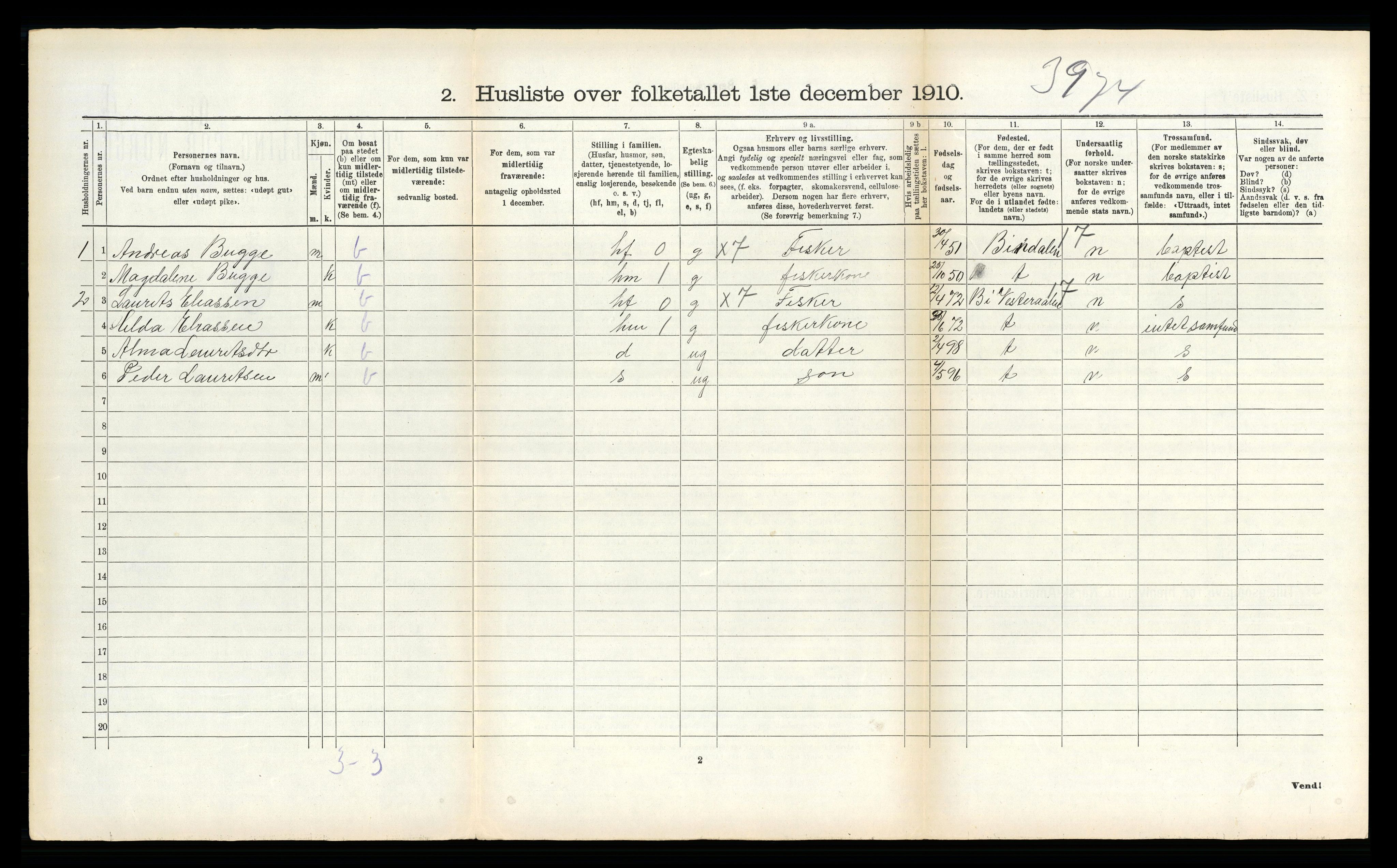 RA, 1910 census for Dverberg, 1910, p. 969