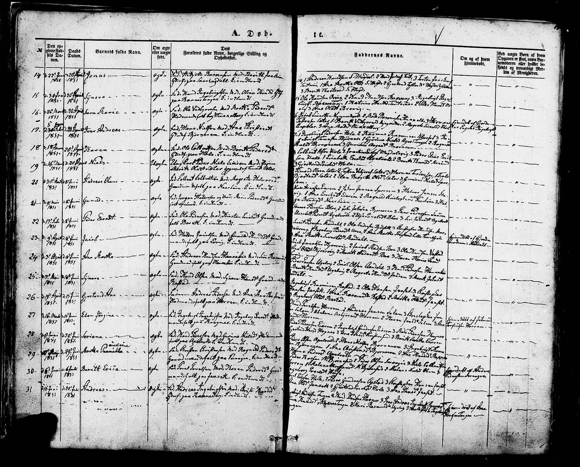 Ministerialprotokoller, klokkerbøker og fødselsregistre - Møre og Romsdal, AV/SAT-A-1454/560/L0719: Parish register (official) no. 560A03, 1845-1872, p. 19