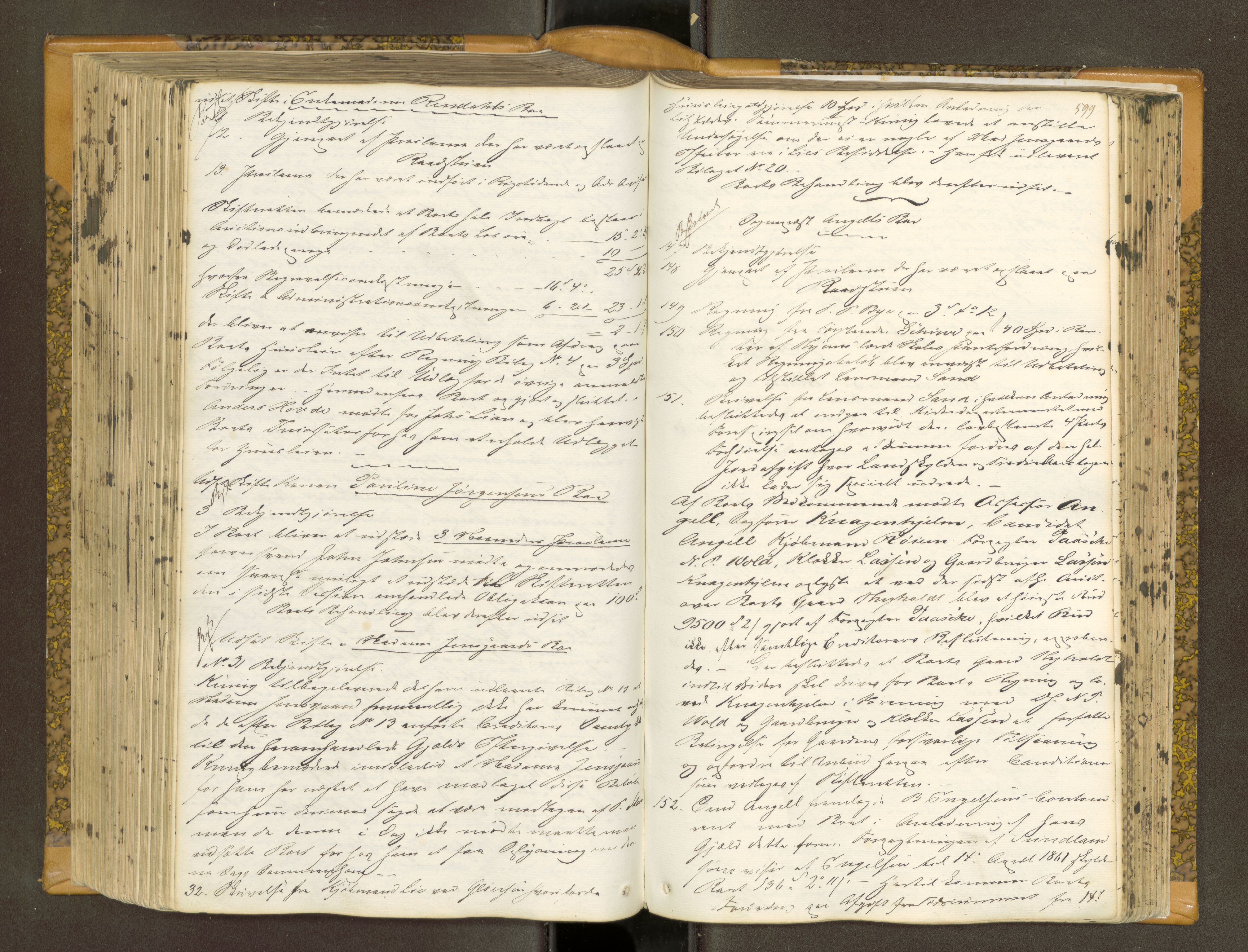 Trondheim byfogd, AV/SAT-A-0003/1/3/3B/L0006: Skiftebehandlingsprotokoll (u/ register)gml.nr.29b. U, 1859-1863, p. 599