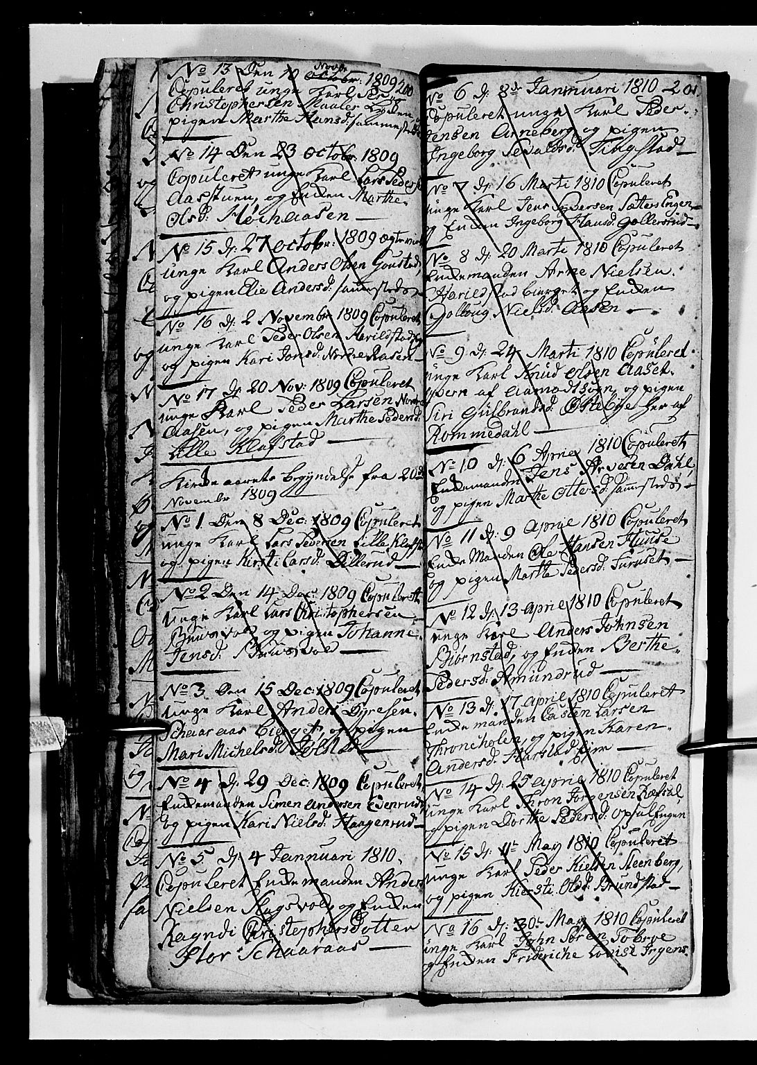 Romedal prestekontor, SAH/PREST-004/L/L0004: Parish register (copy) no. 4, 1807-1814, p. 200-201