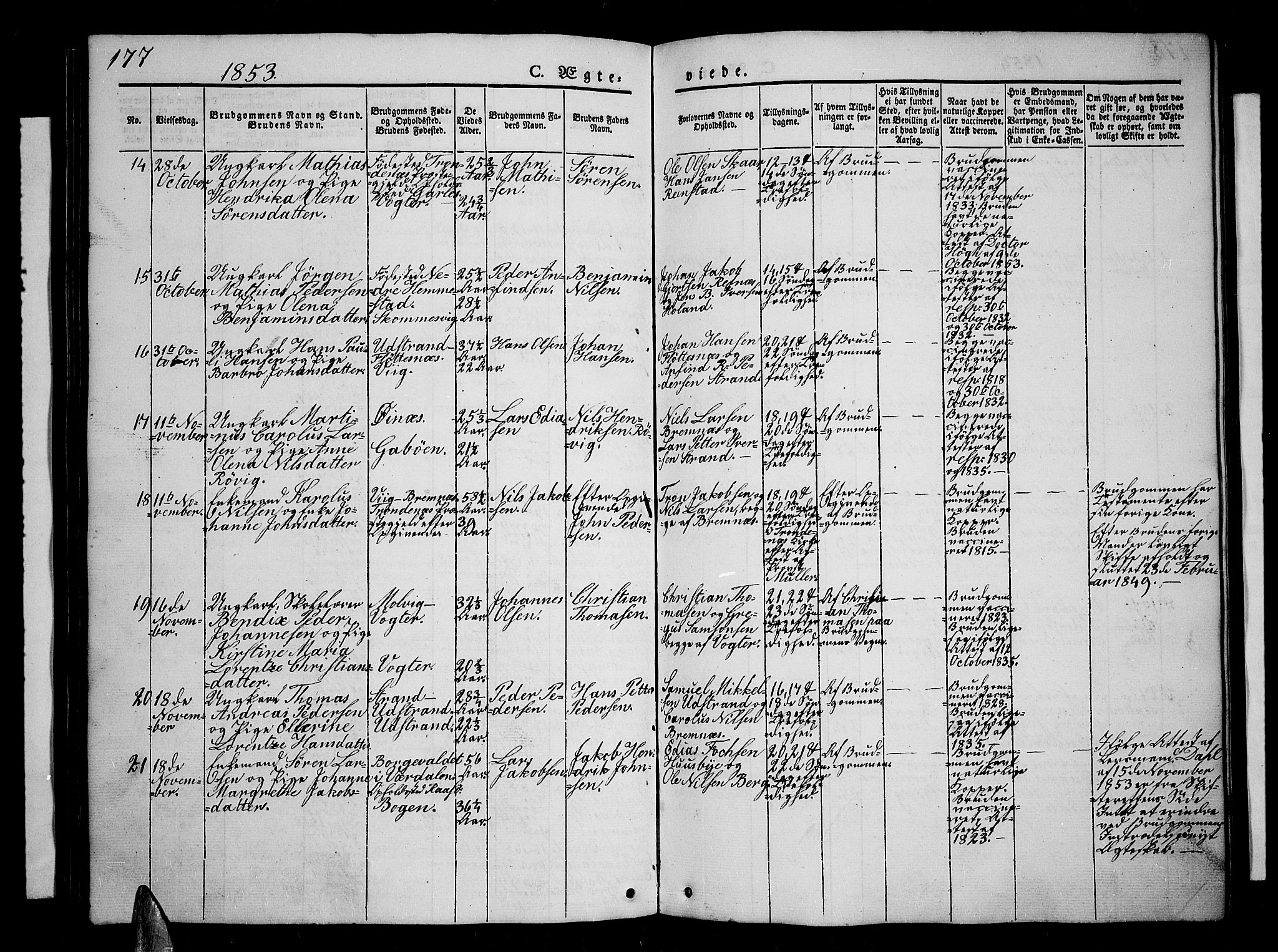 Kvæfjord sokneprestkontor, AV/SATØ-S-1323/G/Ga/Gab/L0002klokker: Parish register (copy) no. 2, 1841-1855, p. 177