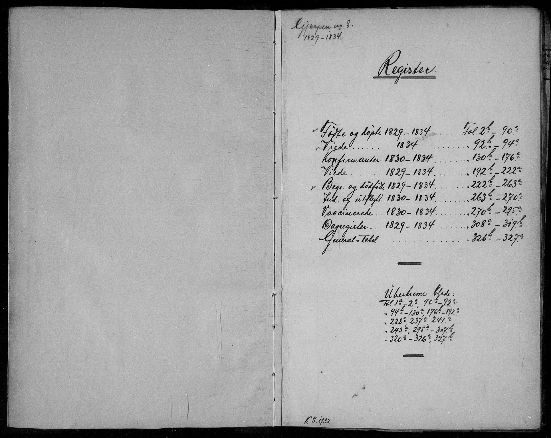 Gjerpen kirkebøker, SAKO/A-265/F/Fa/L0006: Parish register (official) no. I 6, 1829-1834