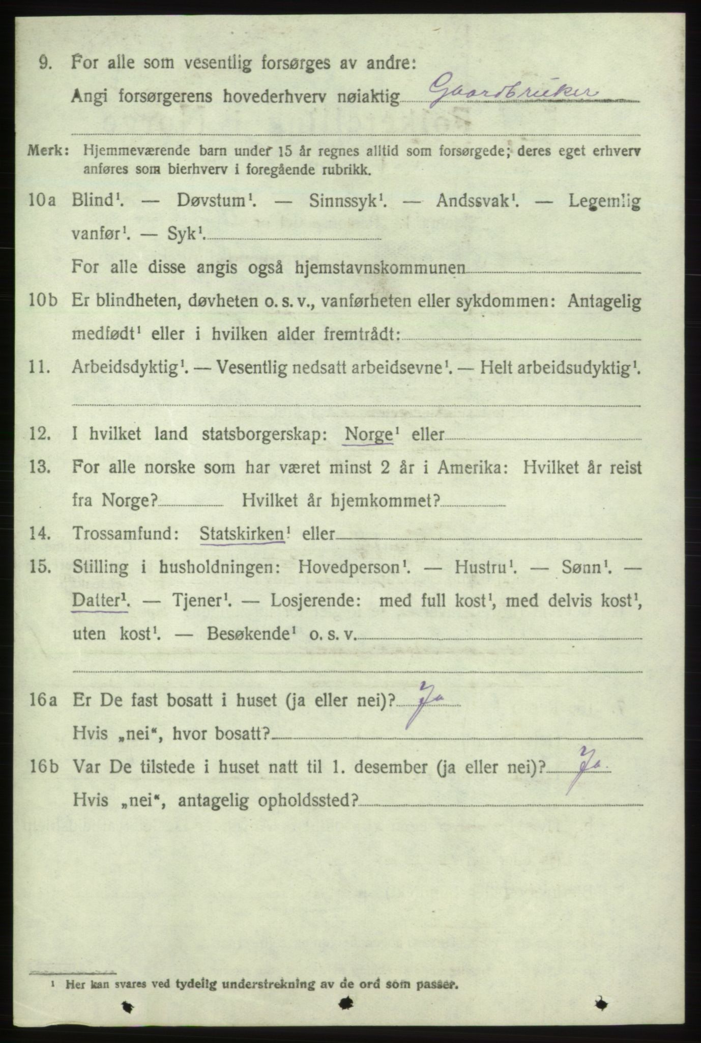 SAB, 1920 census for Skånevik, 1920, p. 6326