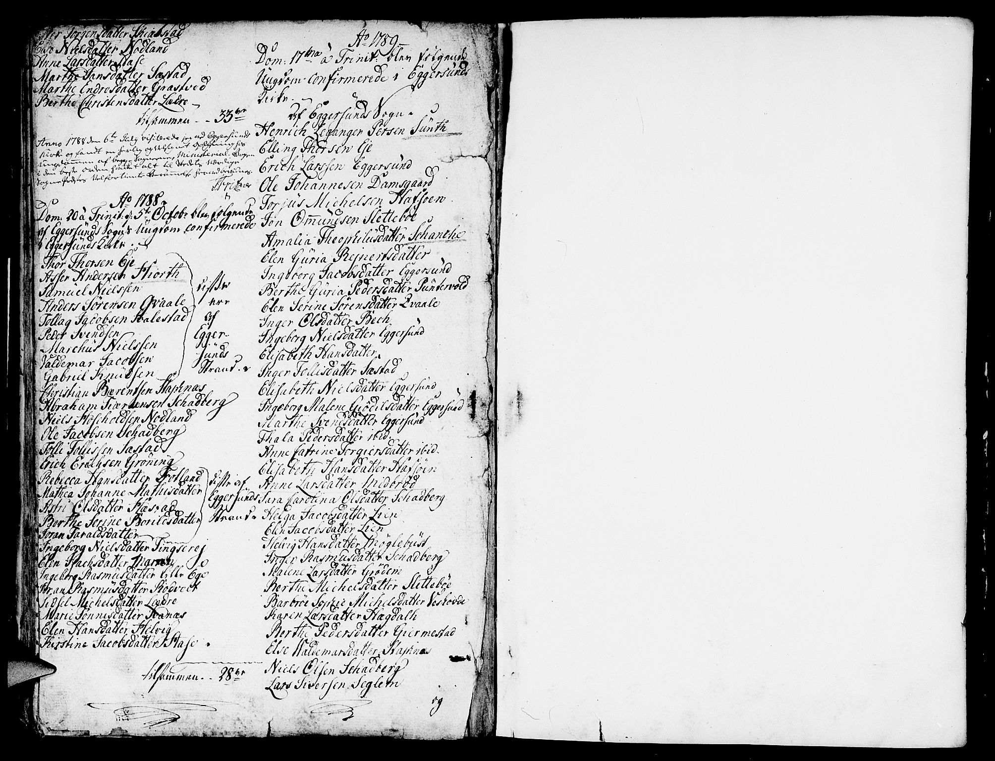 Eigersund sokneprestkontor, SAST/A-101807/S08/L0004: Parish register (official) no. A 4 /1, 1776-1789