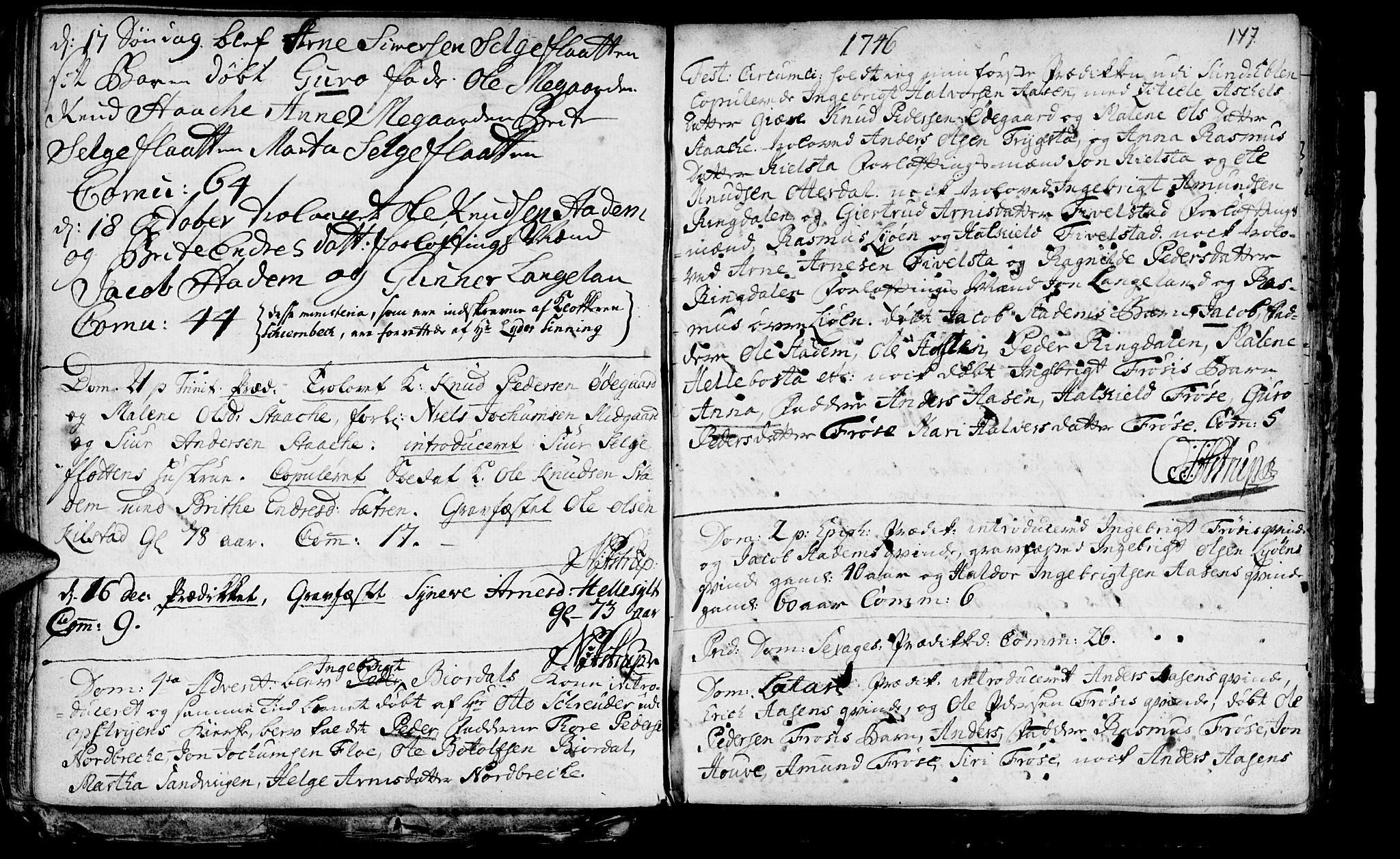 Ministerialprotokoller, klokkerbøker og fødselsregistre - Møre og Romsdal, SAT/A-1454/519/L0241: Parish register (official) no. 519A01 /2, 1736-1760, p. 147