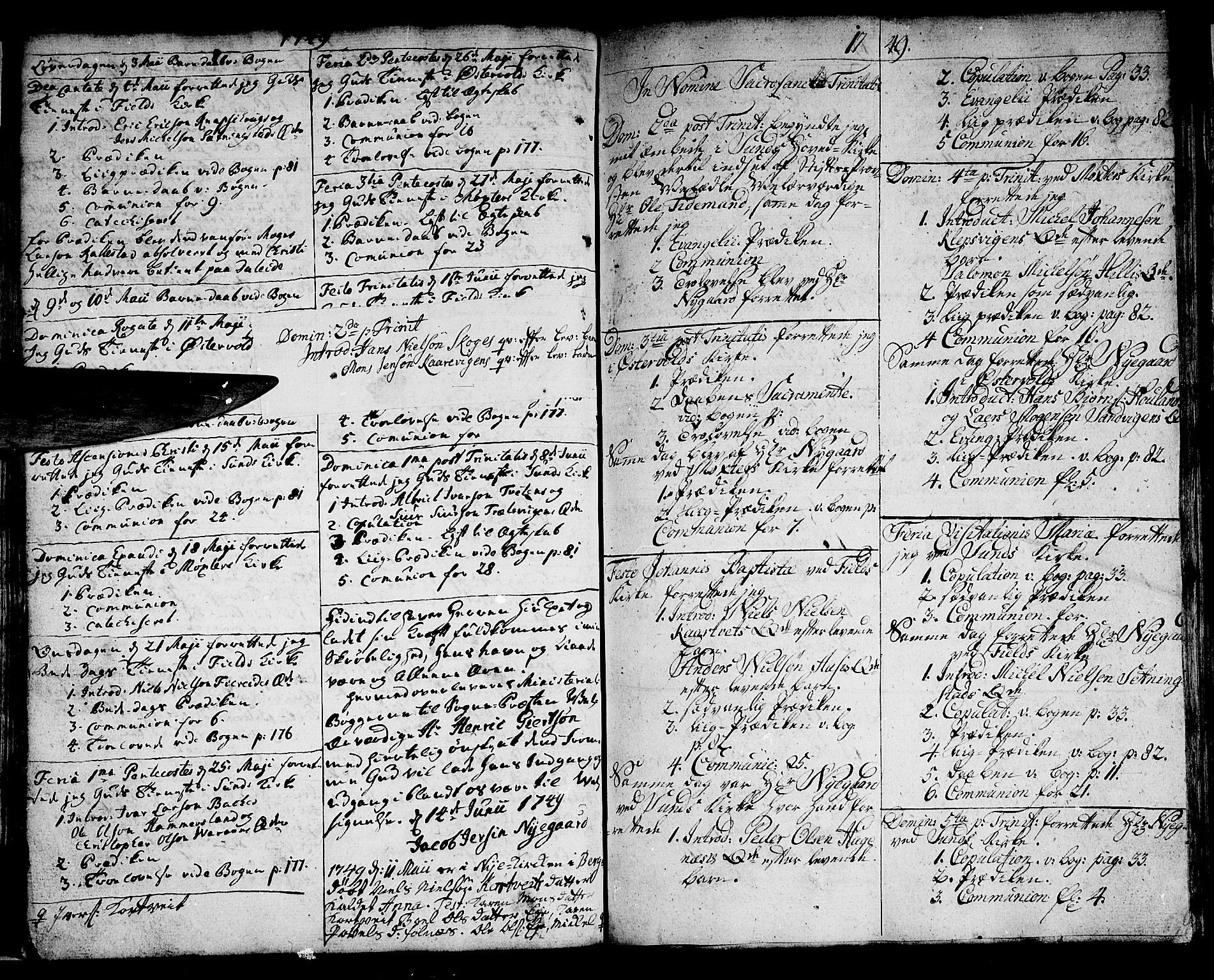 Sund sokneprestembete, AV/SAB-A-99930: Parish register (official) no. A 3, 1740-1769