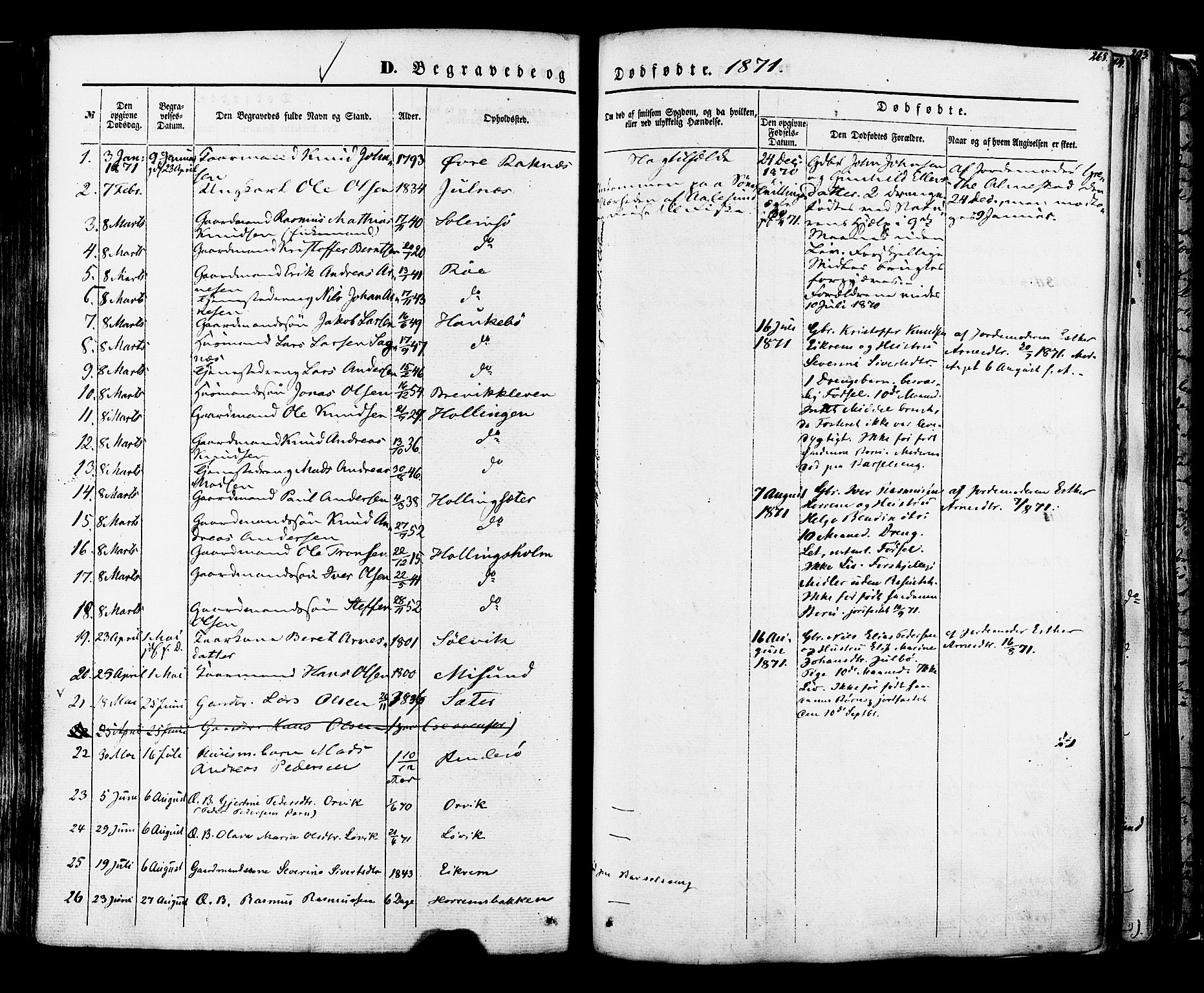 Ministerialprotokoller, klokkerbøker og fødselsregistre - Møre og Romsdal, SAT/A-1454/560/L0719: Parish register (official) no. 560A03, 1845-1872, p. 268