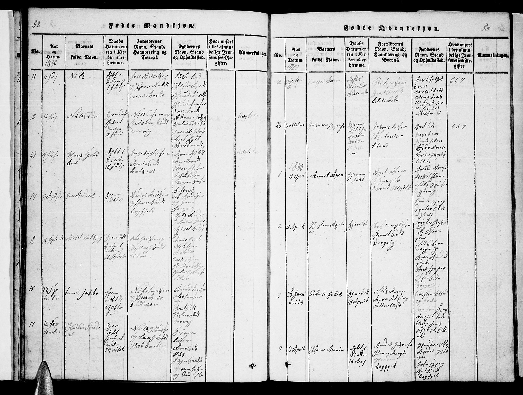 Ministerialprotokoller, klokkerbøker og fødselsregistre - Nordland, AV/SAT-A-1459/863/L0911: Parish register (copy) no. 863C01, 1821-1858, p. 52-53