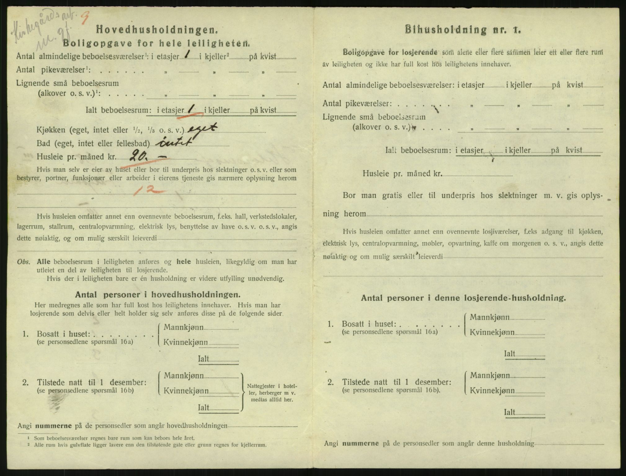 SAO, 1920 census for Kristiania, 1920, p. 39167