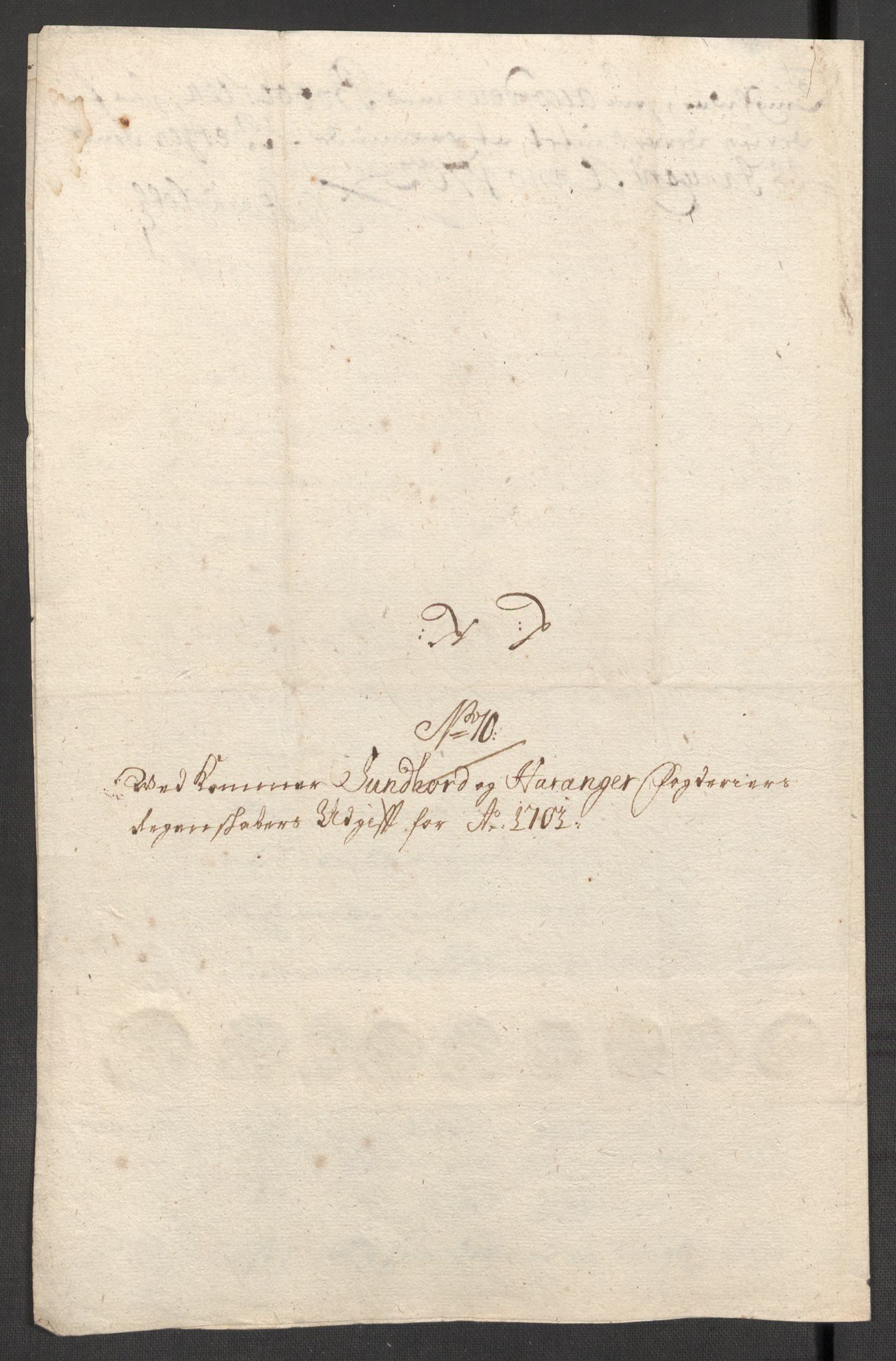 Rentekammeret inntil 1814, Reviderte regnskaper, Fogderegnskap, RA/EA-4092/R48/L2979: Fogderegnskap Sunnhordland og Hardanger, 1700-1701, p. 490