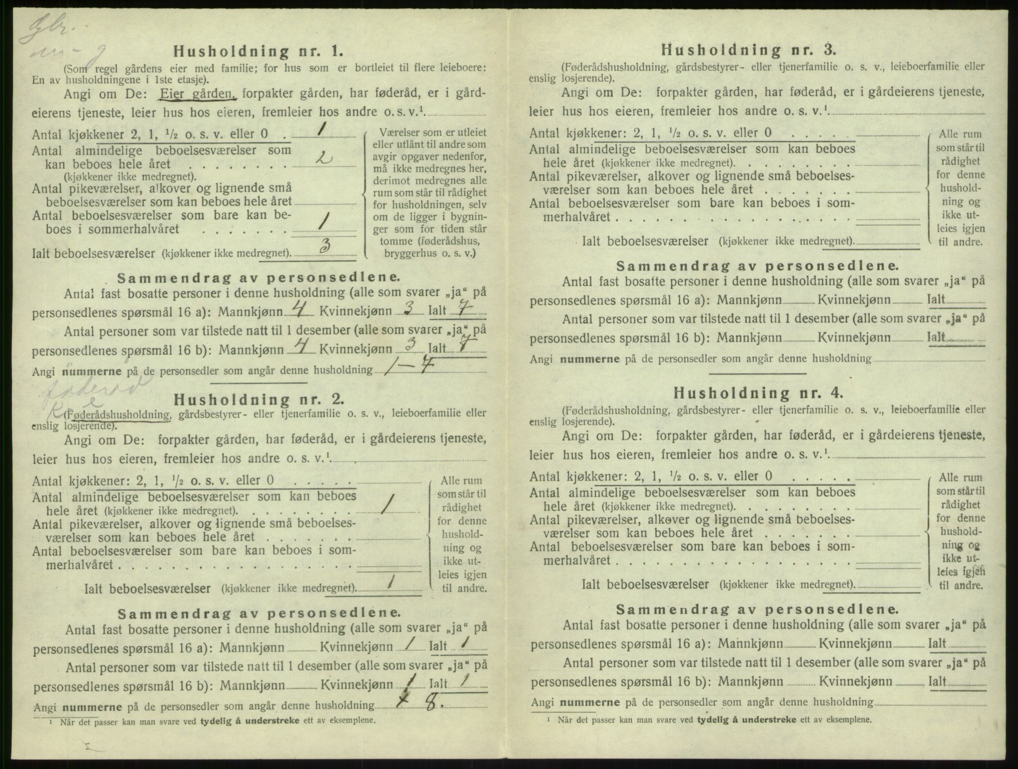 SAB, 1920 census for Sogndal, 1920, p. 791