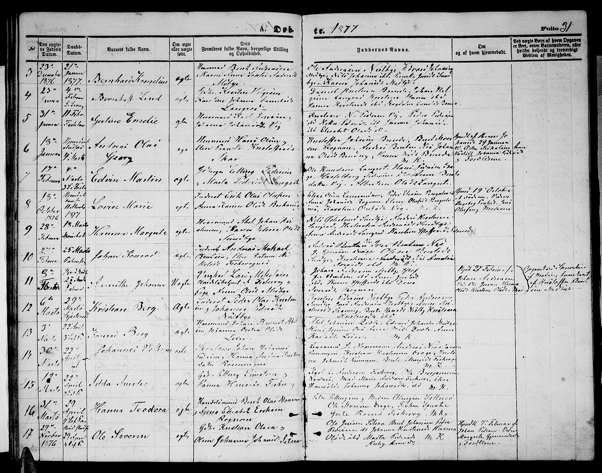Ministerialprotokoller, klokkerbøker og fødselsregistre - Nordland, SAT/A-1459/847/L0679: Parish register (copy) no. 847C07, 1870-1888, p. 31