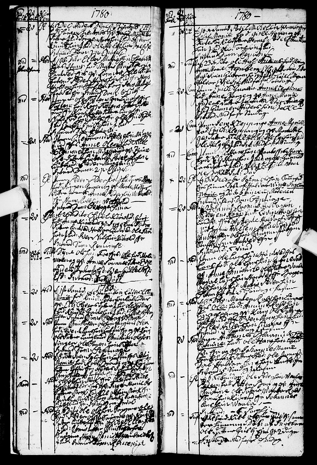 Sandsvær kirkebøker, SAKO/A-244/G/Ga/L0001: Parish register (copy) no. I 1, 1775-1786