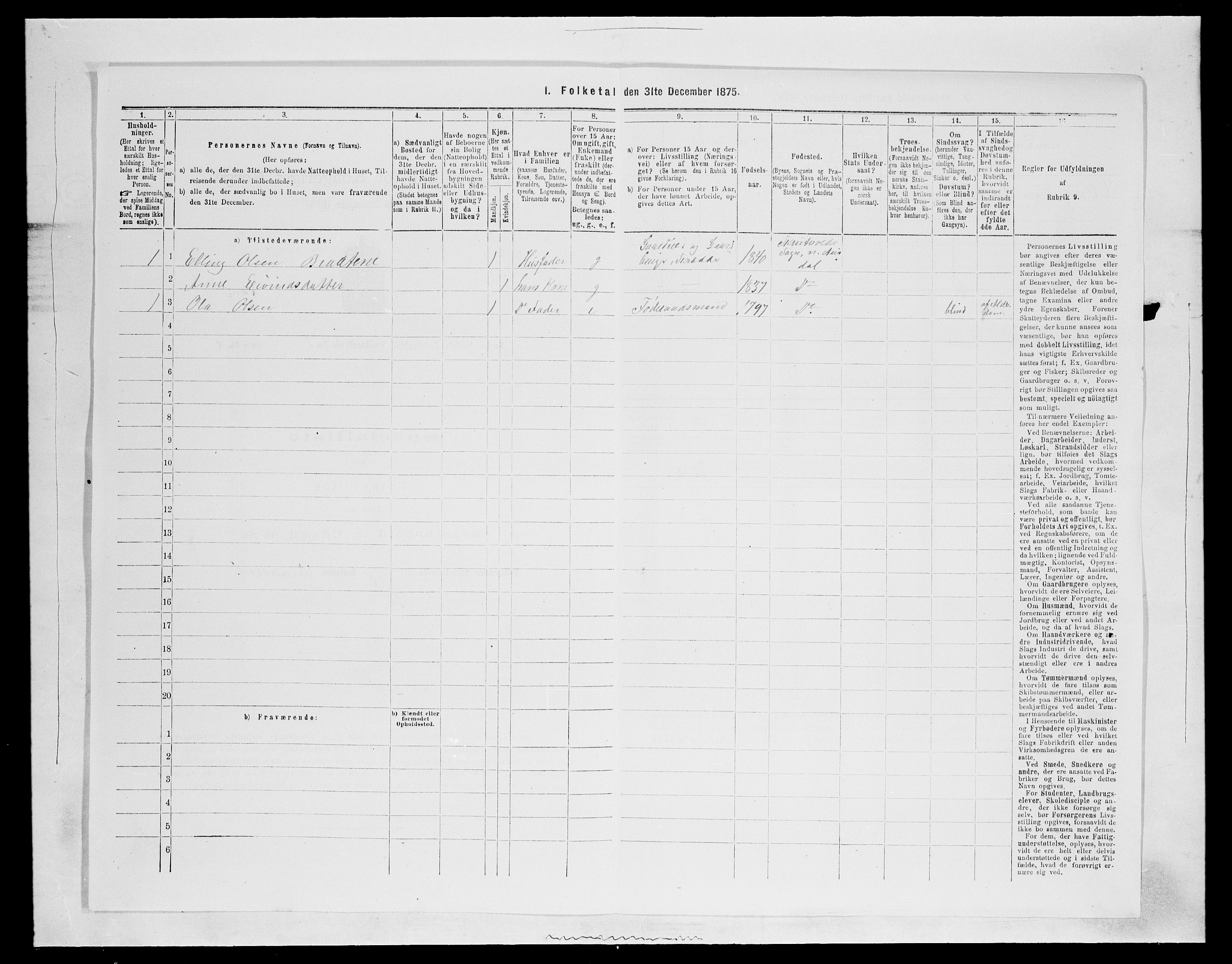 SAH, 1875 census for 0542P Nord-Aurdal, 1875, p. 133