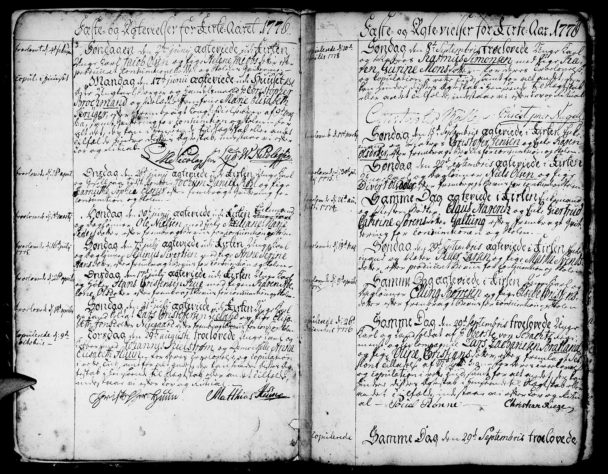 Nykirken Sokneprestembete, AV/SAB-A-77101/H/Haa/L0008: Parish register (official) no. A 8, 1776-1814, p. 4