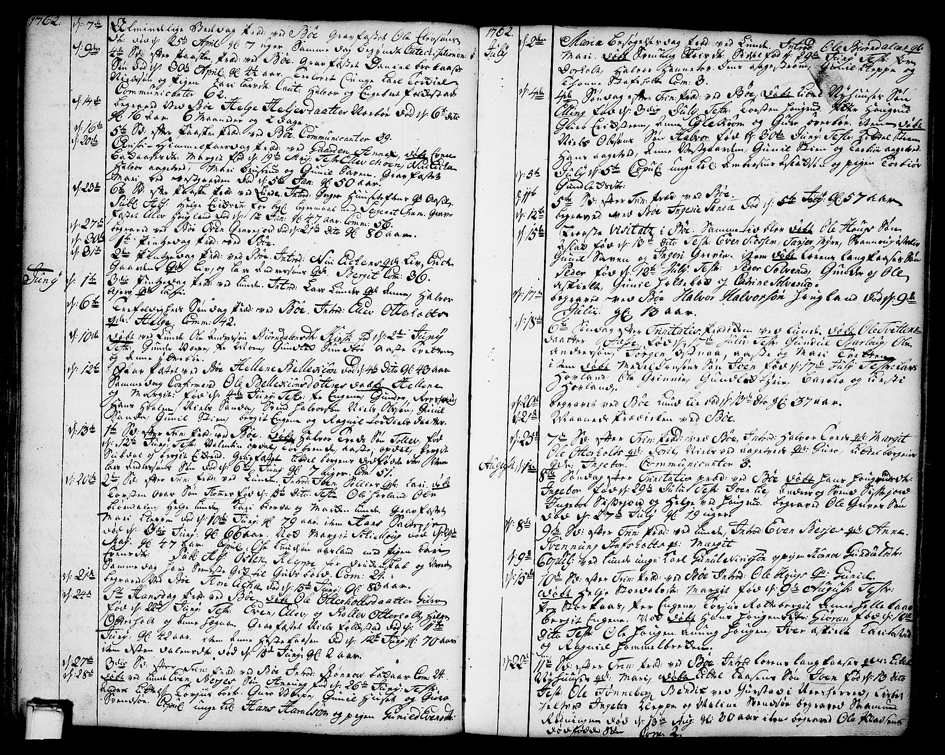 Bø kirkebøker, AV/SAKO-A-257/F/Fa/L0004: Parish register (official) no. 4, 1748-1785