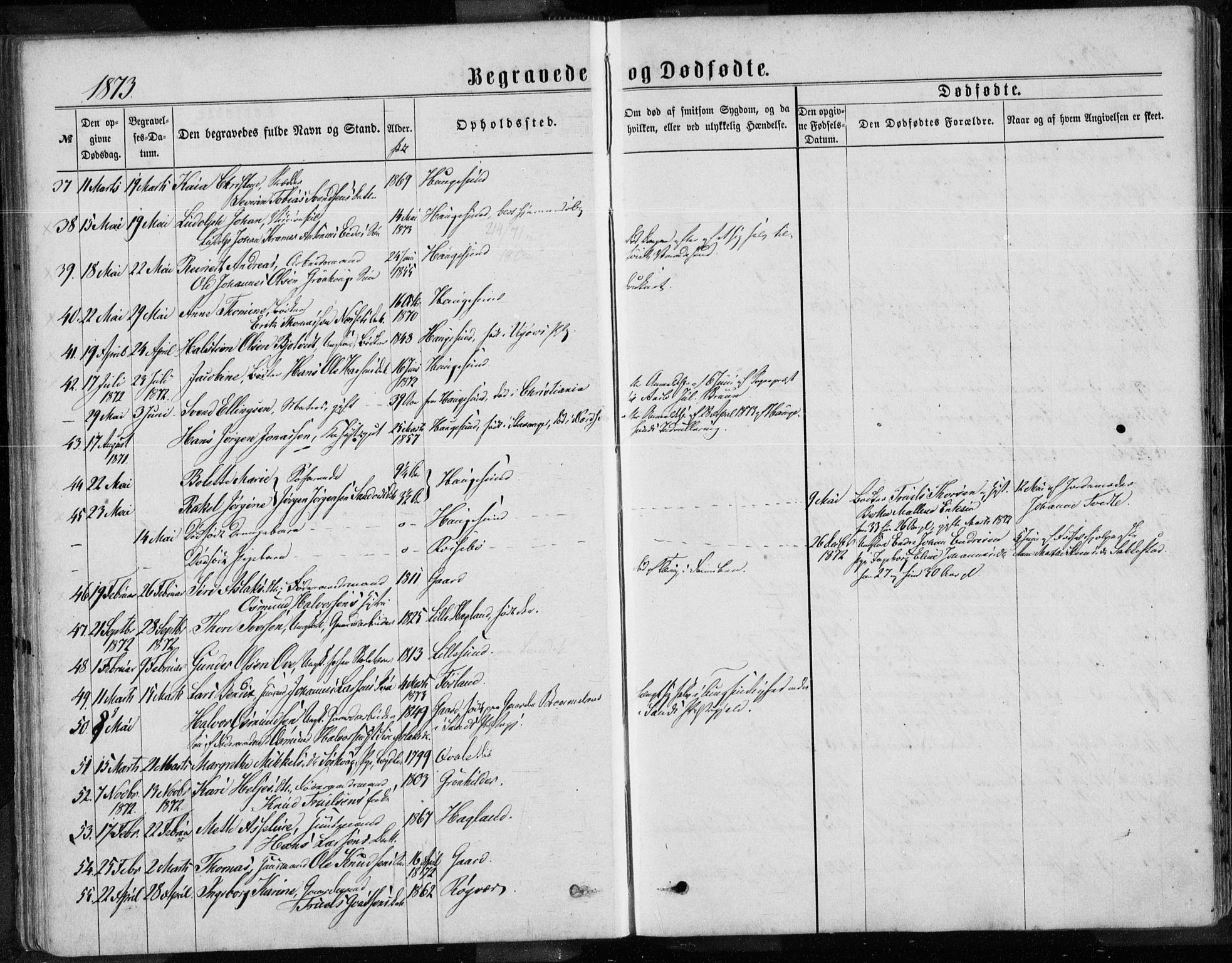 Torvastad sokneprestkontor, AV/SAST-A -101857/H/Ha/Haa/L0013: Parish register (official) no. A 12.2, 1867-1877